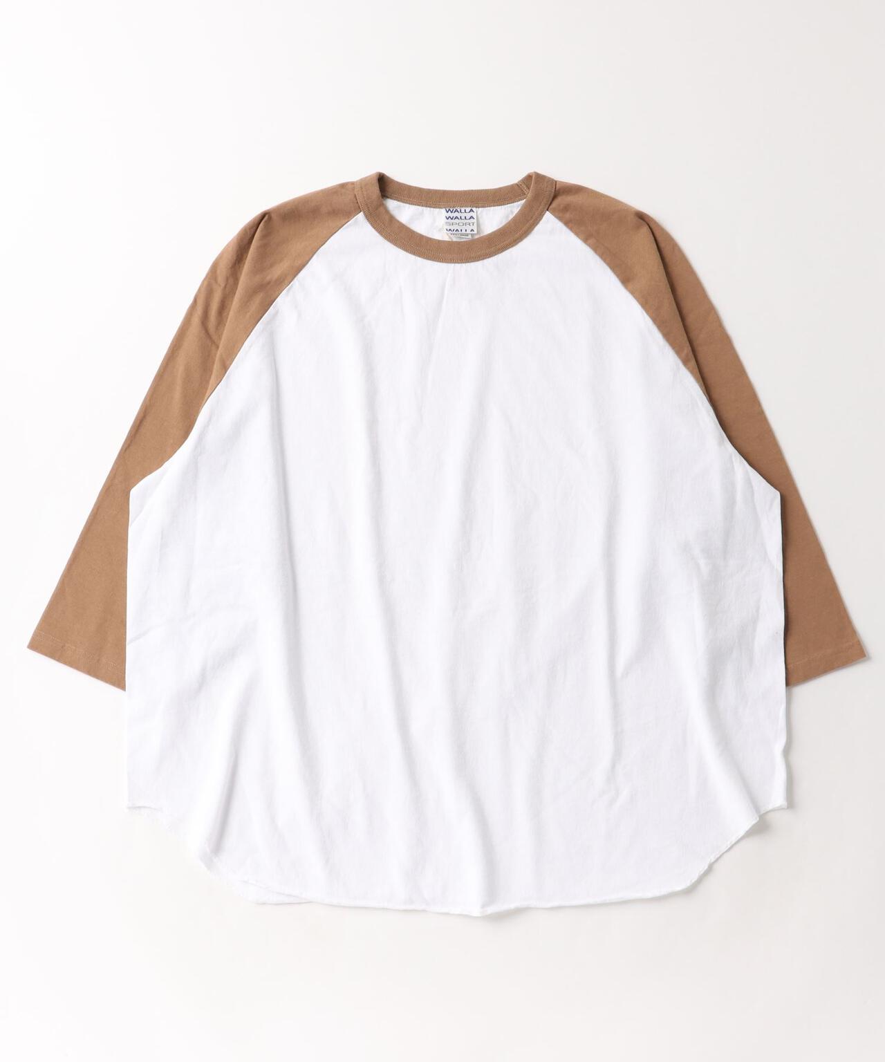 WALLA WALLA SPORT/ワラワラスポーツ　3/4 baseball Tee 2tone　ラグランスリーブティー