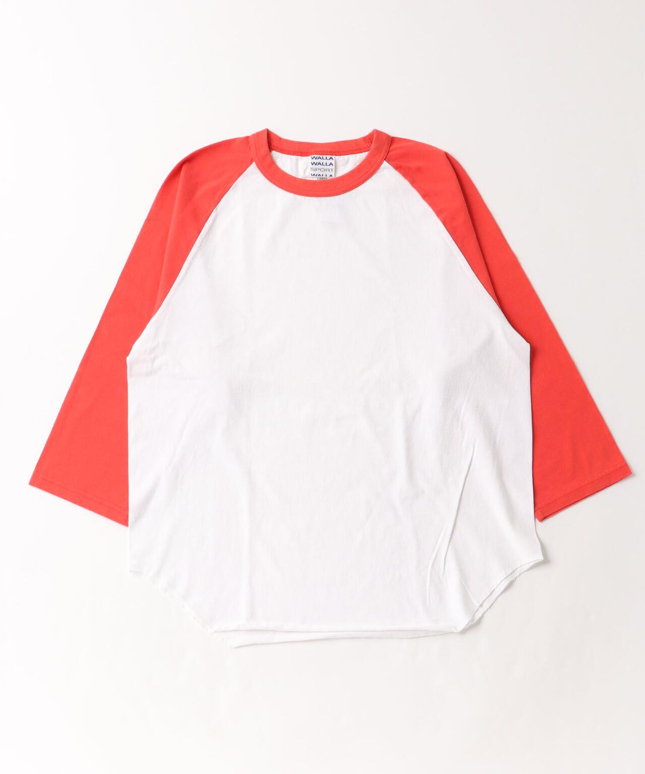 WALLA WALLA SPORT/ワラワラスポーツ　3/4 baseball Tee 2tone　ラグランスリーブティー
