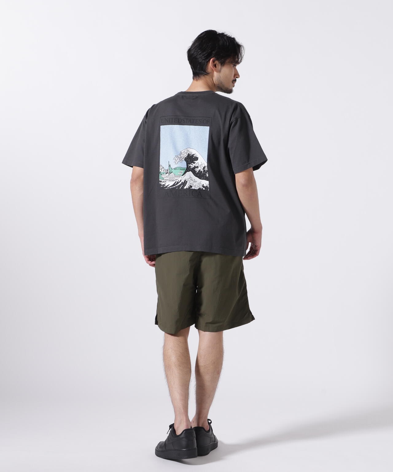 ILL ONE EIGHTY/イルワンエイティ 別注AMERICAN WAVE T-SHIRT