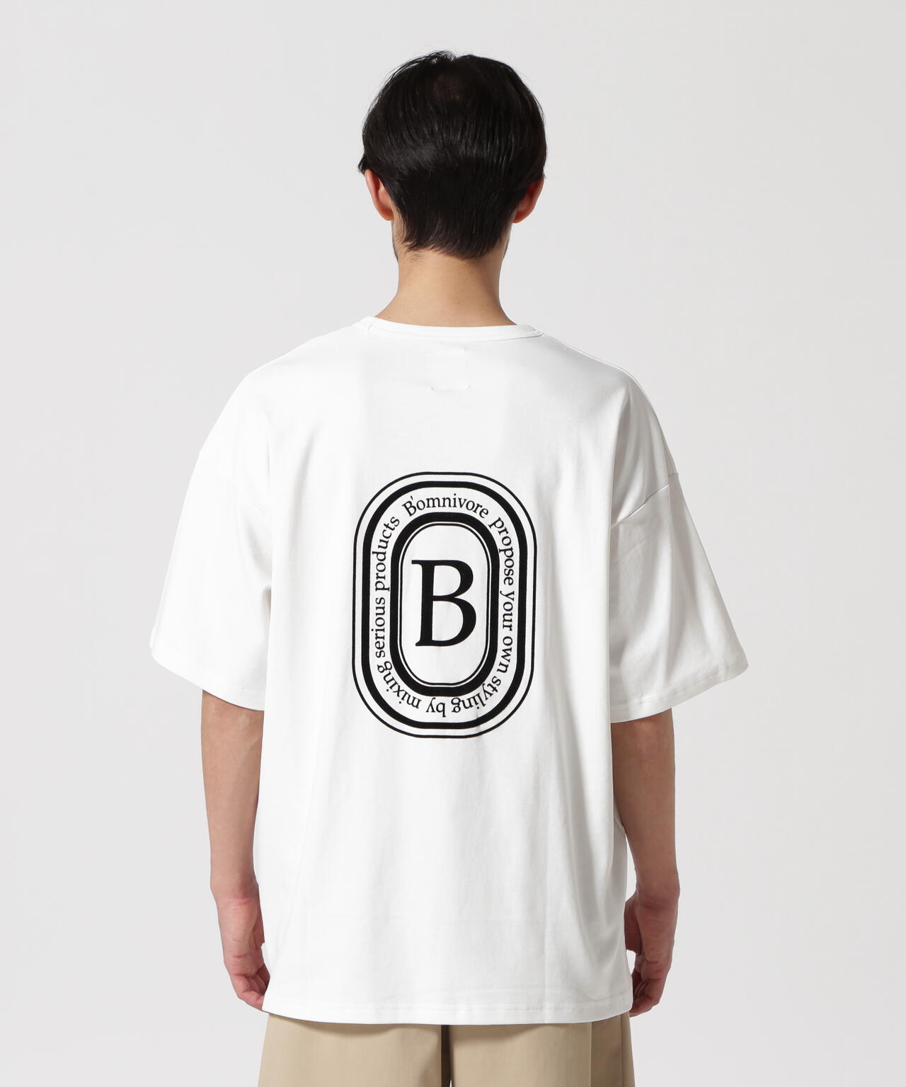 B omnivore/ビーオムニボー  LOGO S/S Tee