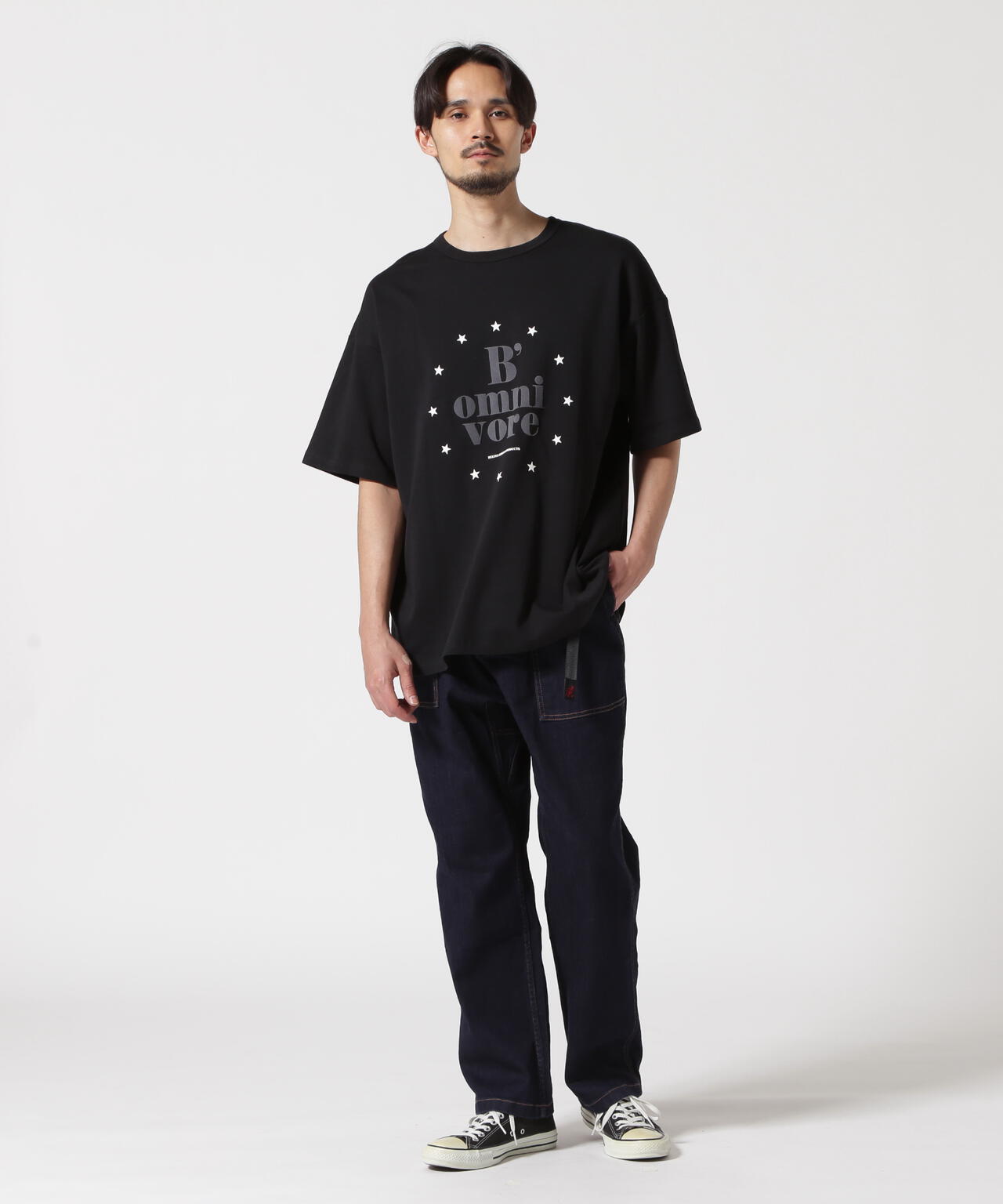 B omnivore/ビーオムニボー  STAR S/S Tee