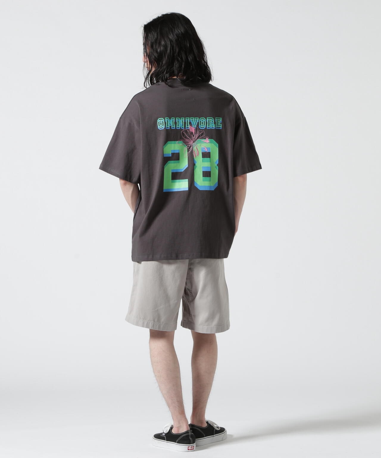 B omnivore/ビーオムニボー NUMBER S/S TEE