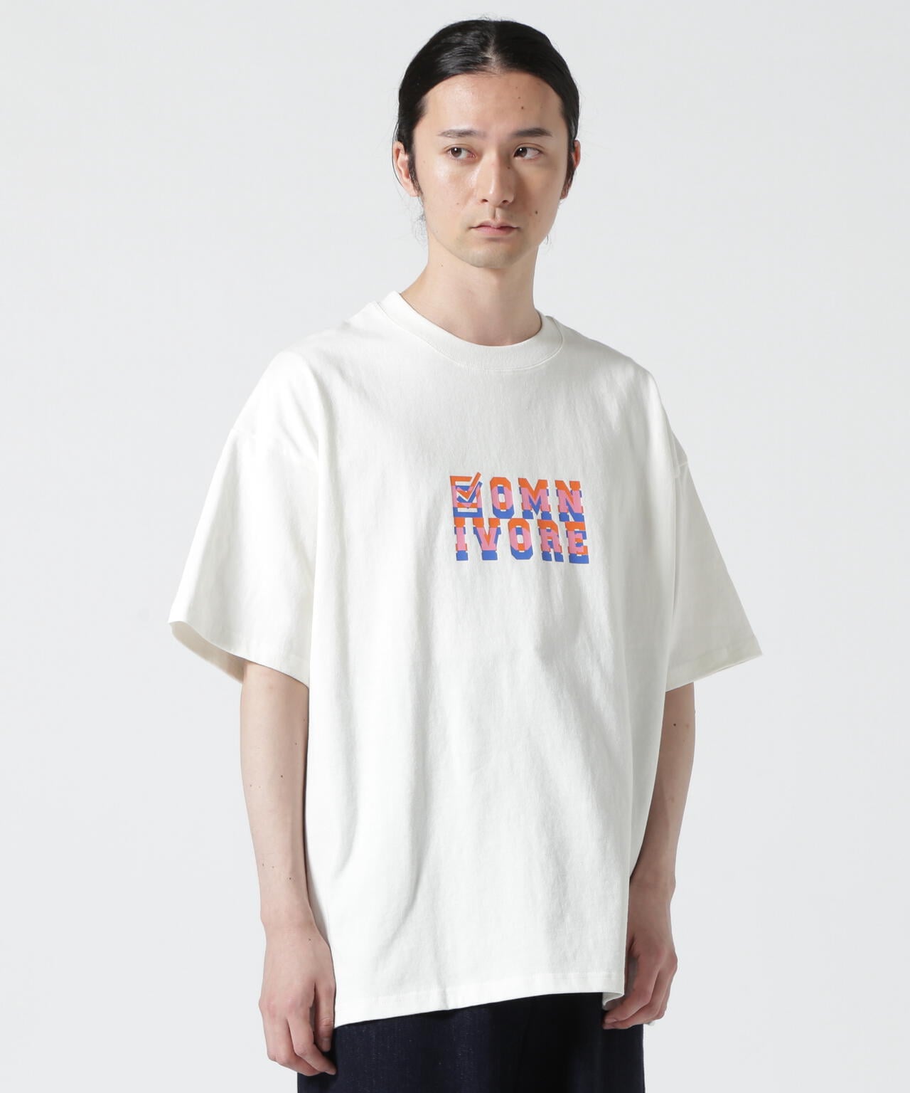 B omnivore/ビーオムニボー NUMBER S/S TEE
