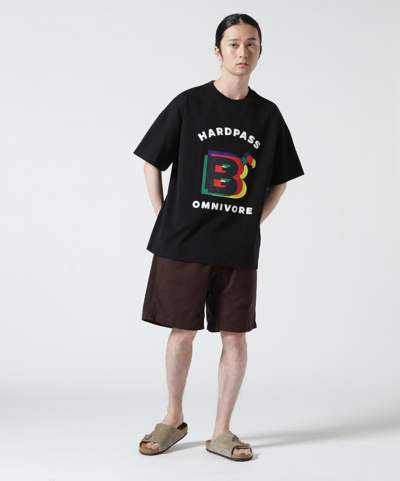 B omnivore/ビーオムニボー　HARDPASS S/S TEE