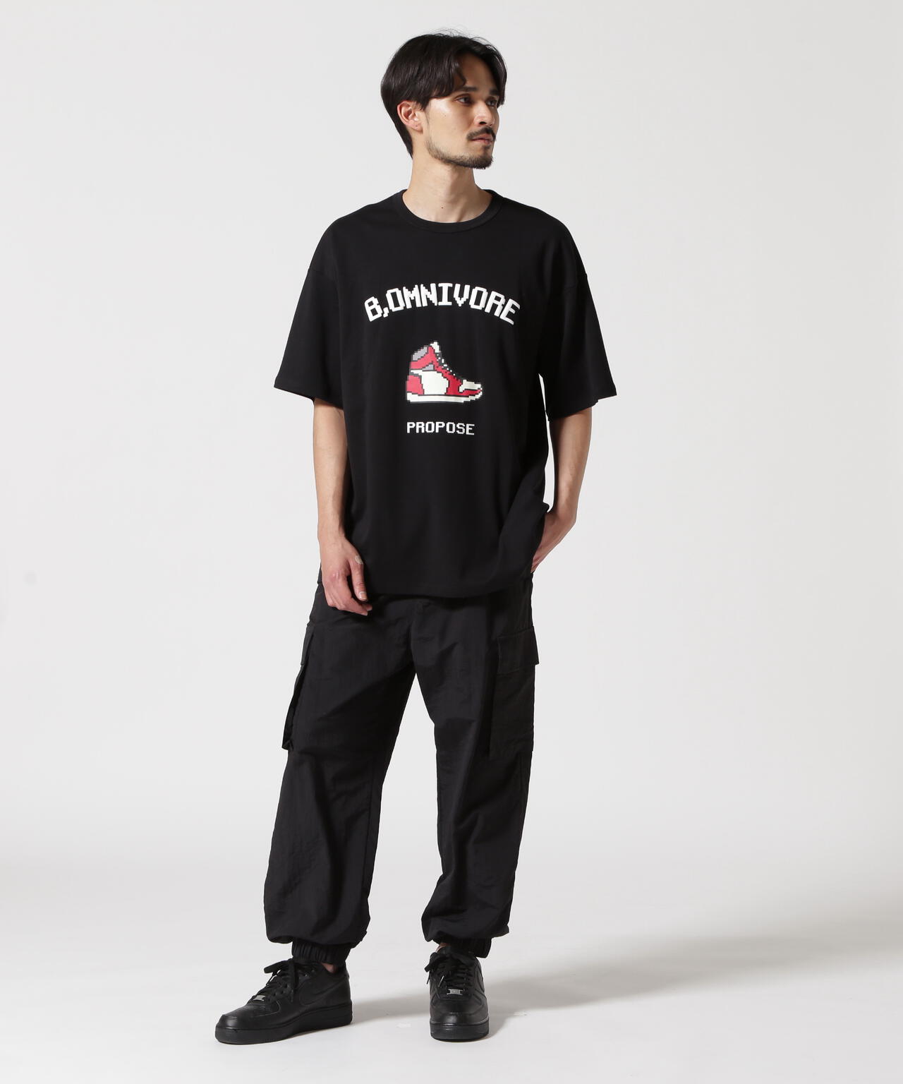 B omnivore/ビーオムニボー　SNEAKERS S/S Tee
