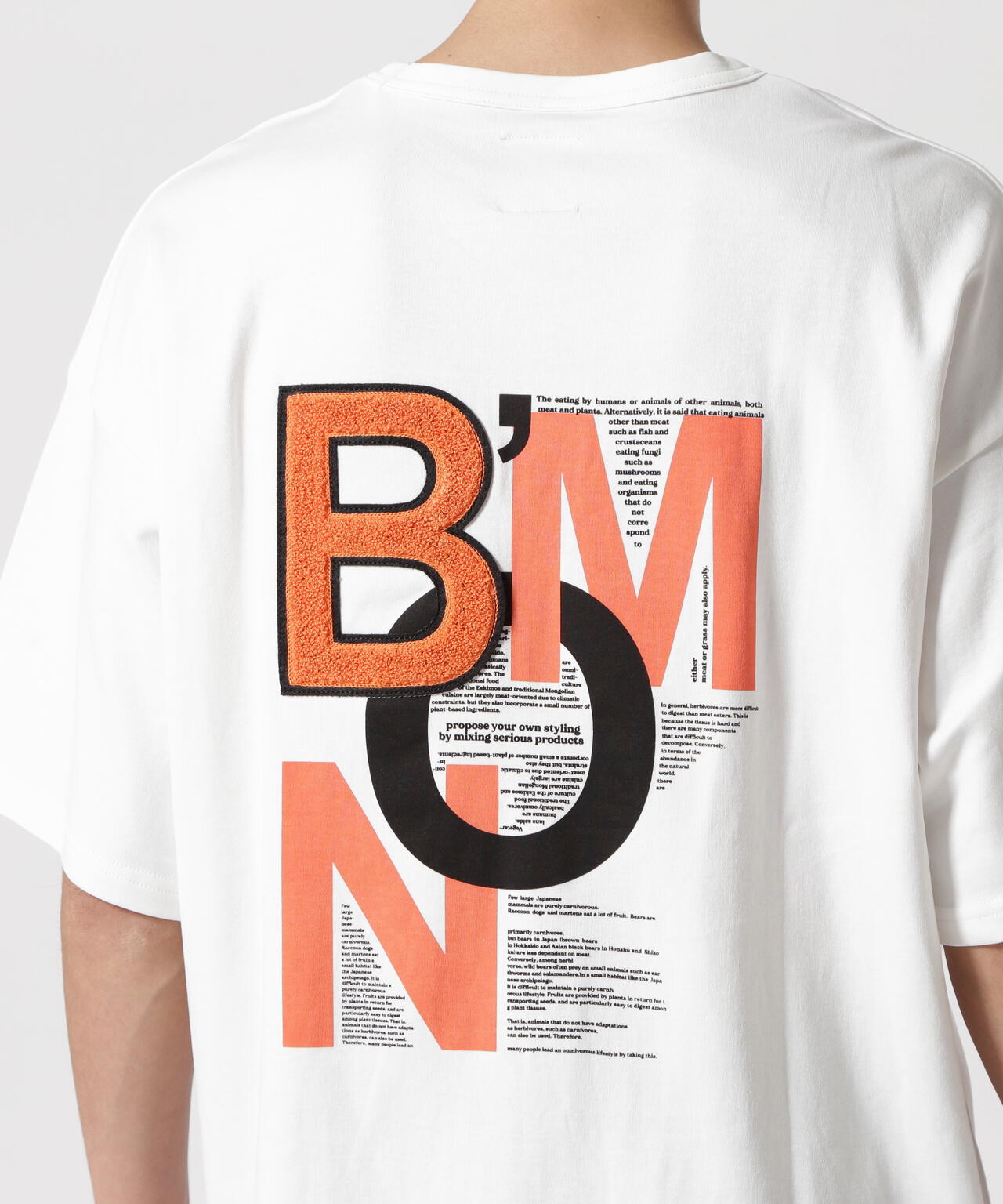 B omnivore/ビーオムニボー  BMN S/S Tee