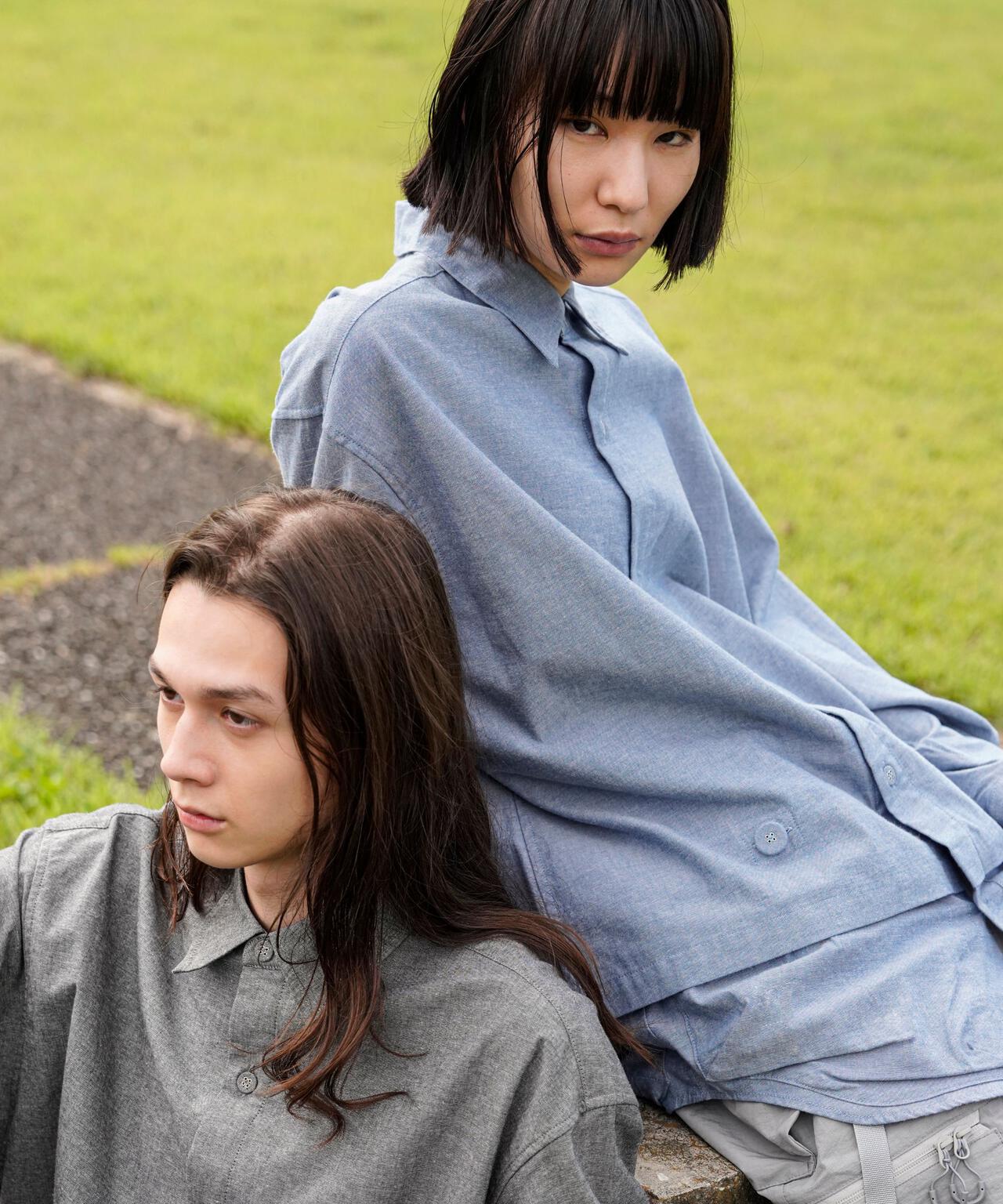 CMF OUTDOOR GARMENT/シーエムエフ アウトドアガーメント　別注newspaper shirt