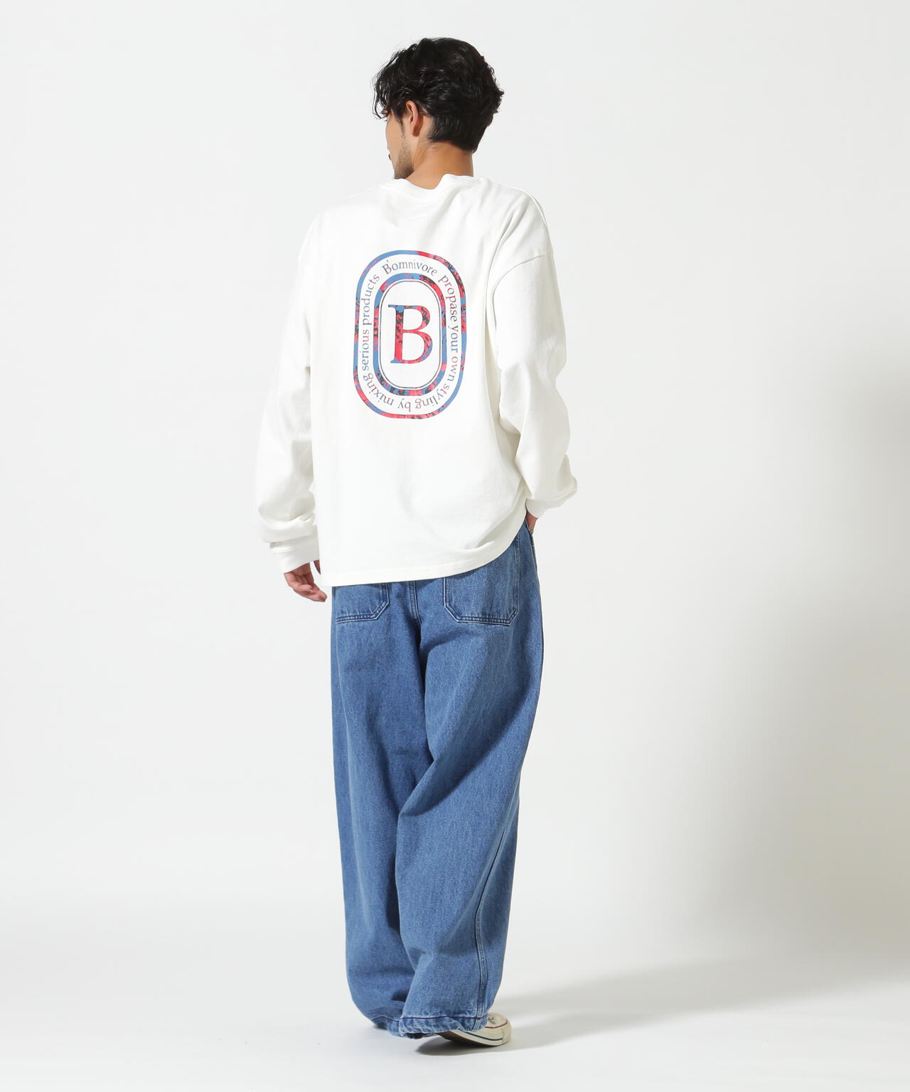 B omnivore/ビーオムニボー　L/S FLOCKY LOGO