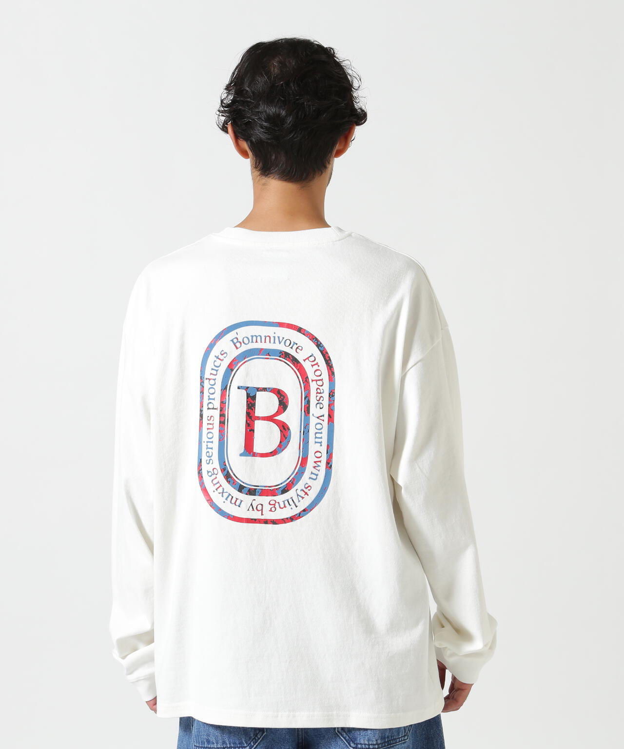 B omnivore/ビーオムニボー　L/S FLOCKY LOGO