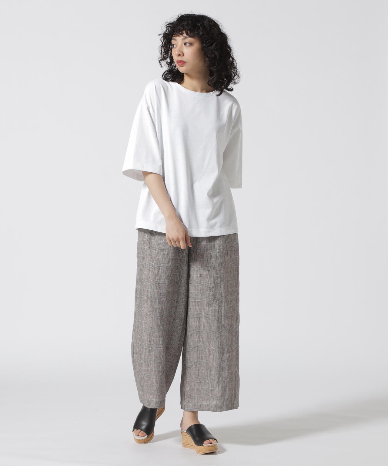 B omnivore/ビーオムニボー  18/1 TRY COOL 天竺Ｔシャツ