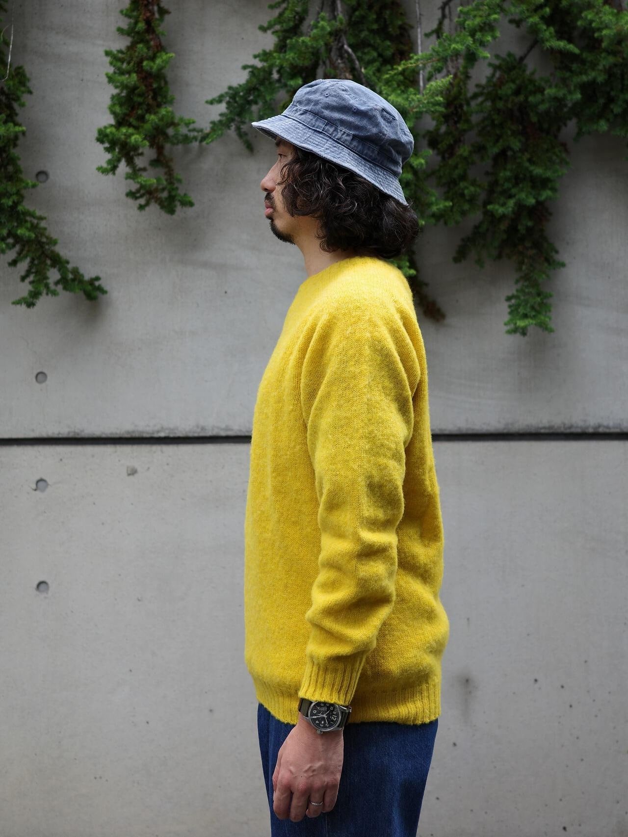 INVERALLAN/インバーアラン　別注SHAGGY CREW SHETLAND SWEATER