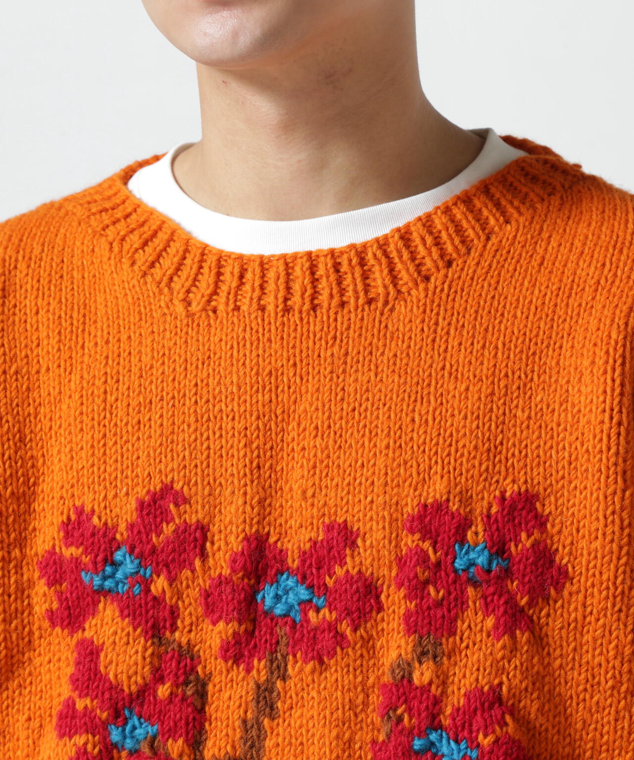 MacMahon Knitting Mills　Crew Neck Knit-5 Flowers