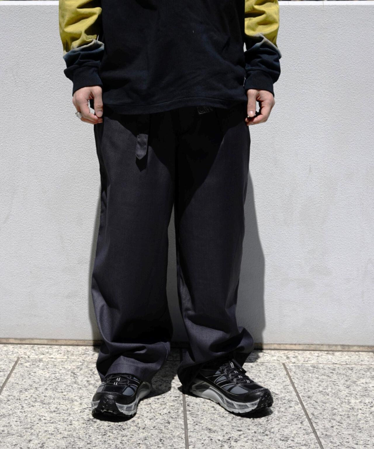 B omnivore/ビーオムニボー  TR BELT LOOSE PANTS