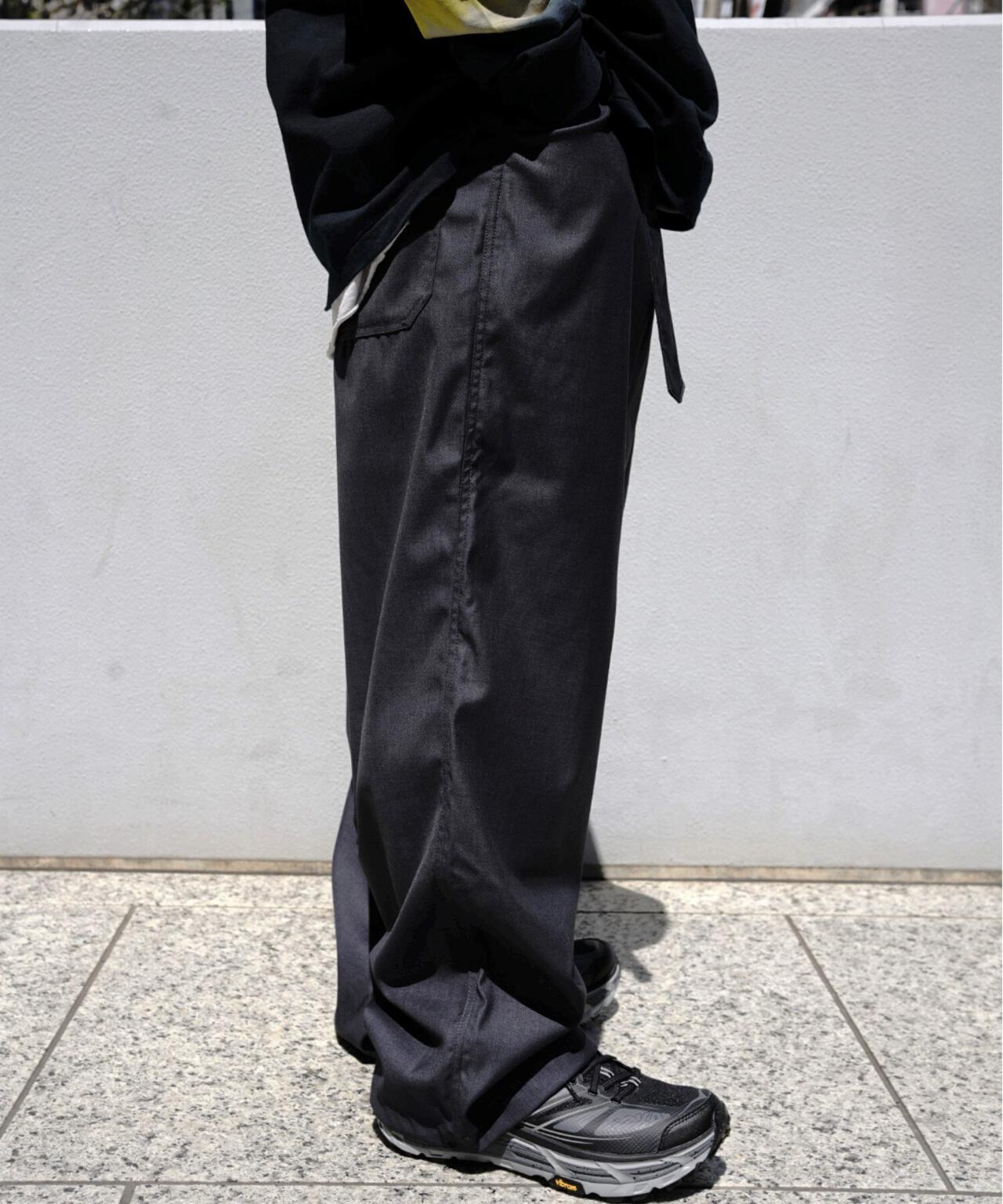 B omnivore/ビーオムニボー  TR BELT LOOSE PANTS