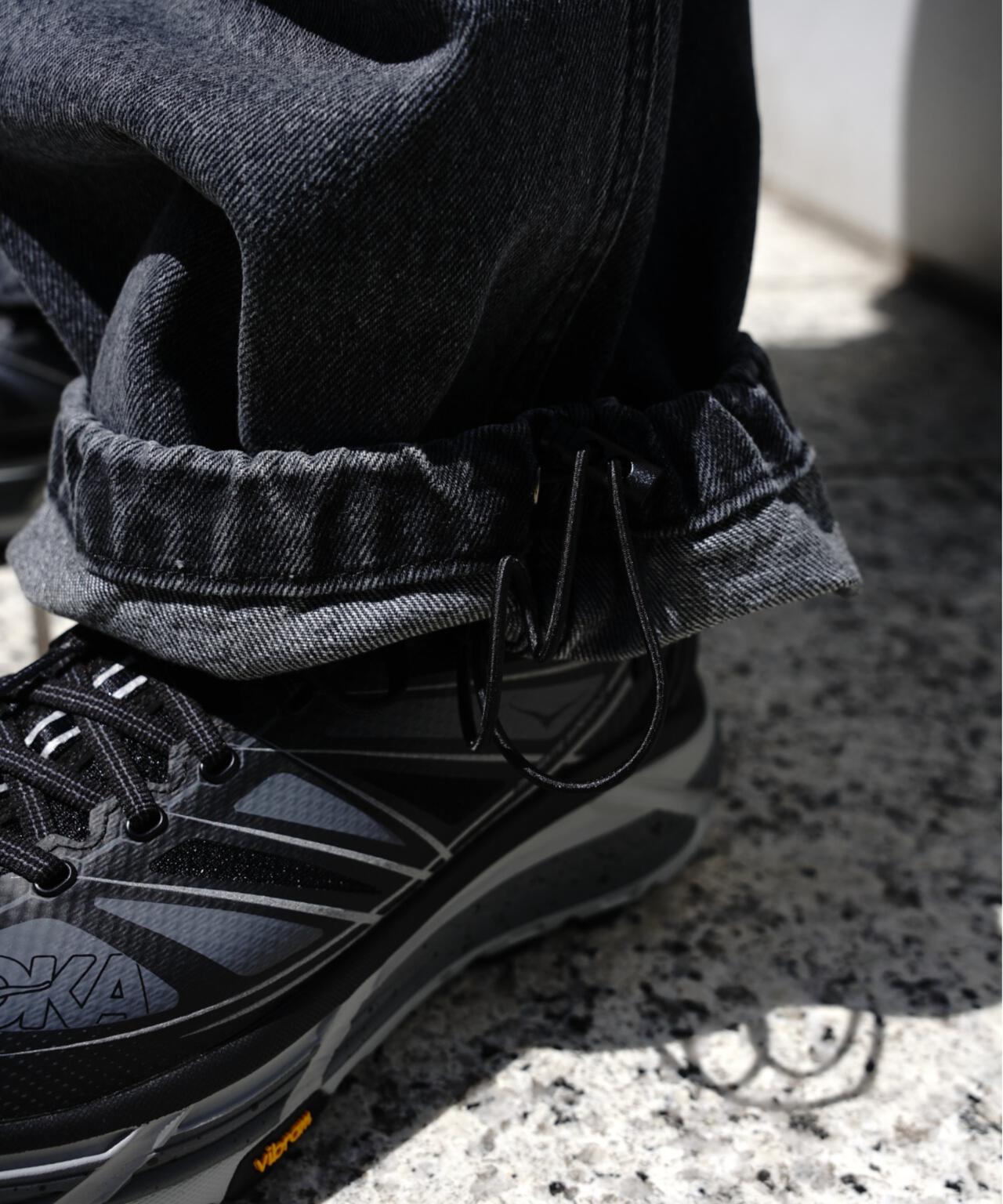 B omnivore/ビーオムニボー　DENIM BELT LOOSE PANTS