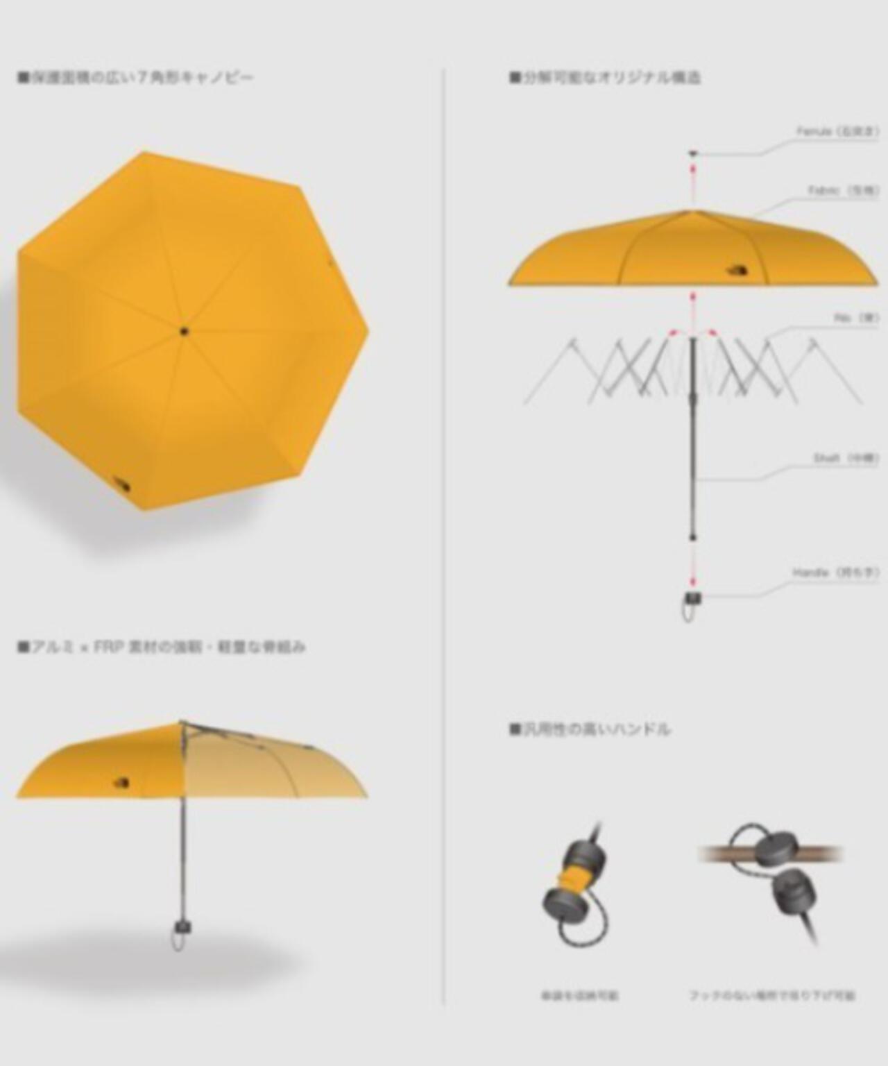THE NORTH FACE/ザ・ノース・フェイス　Module Umbrella 折り畳み傘