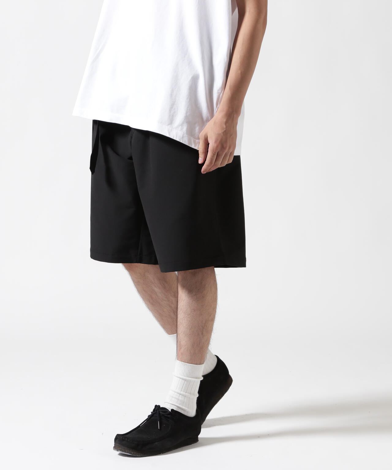 B omnivore/ビーオムニボー　PS BELT SHORTS PSベルトショーツ