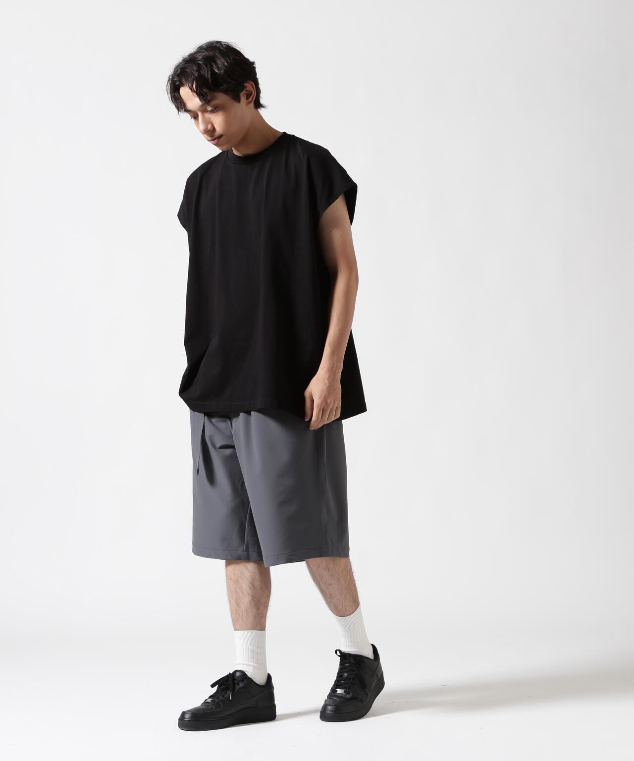 B omnivore/ビーオムニボー　PS BELT SHORTS PSベルトショーツ