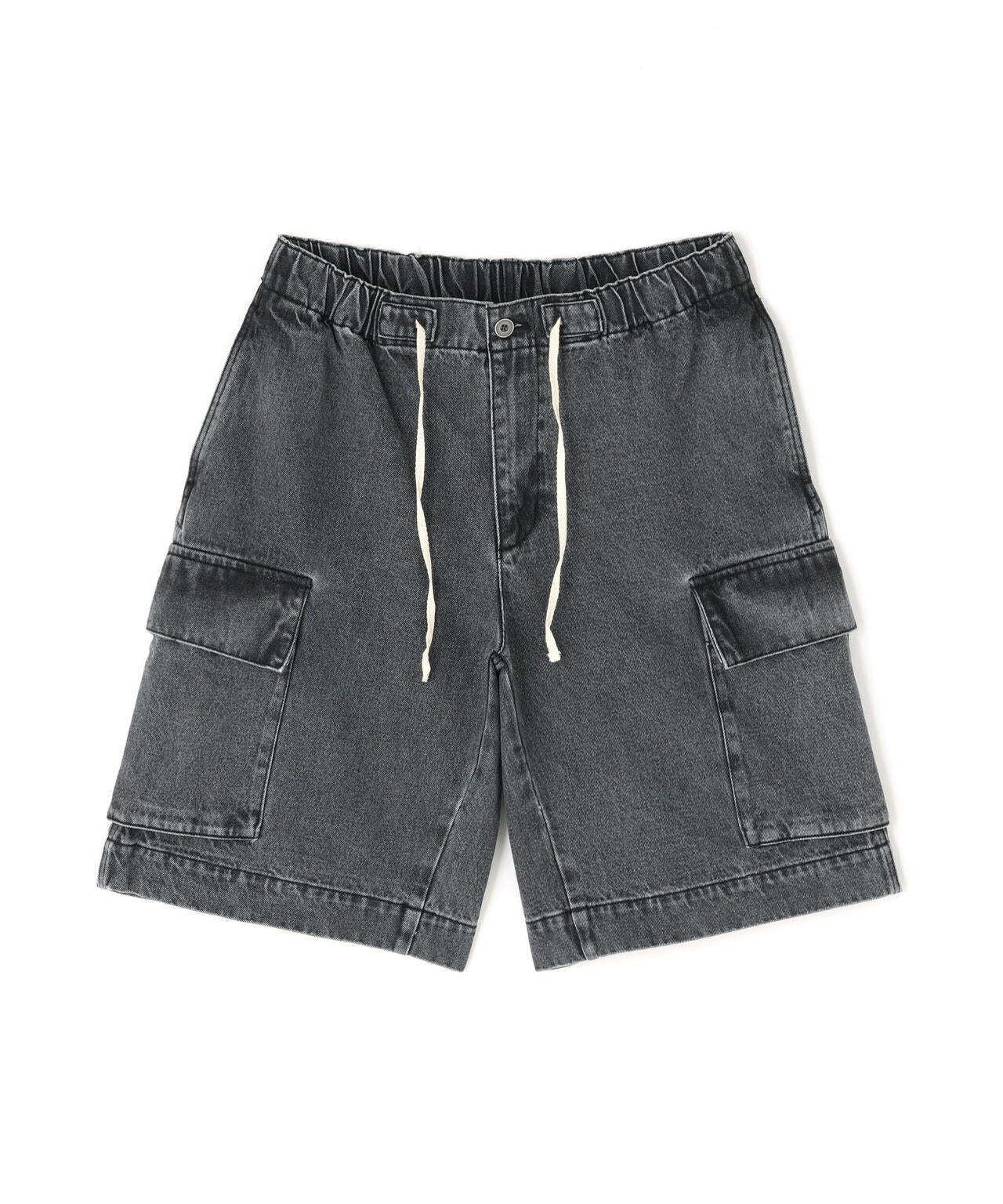 B omnivore/ビーオムニボー　DENIM CARGO SHORTS デニムカーゴショーツ