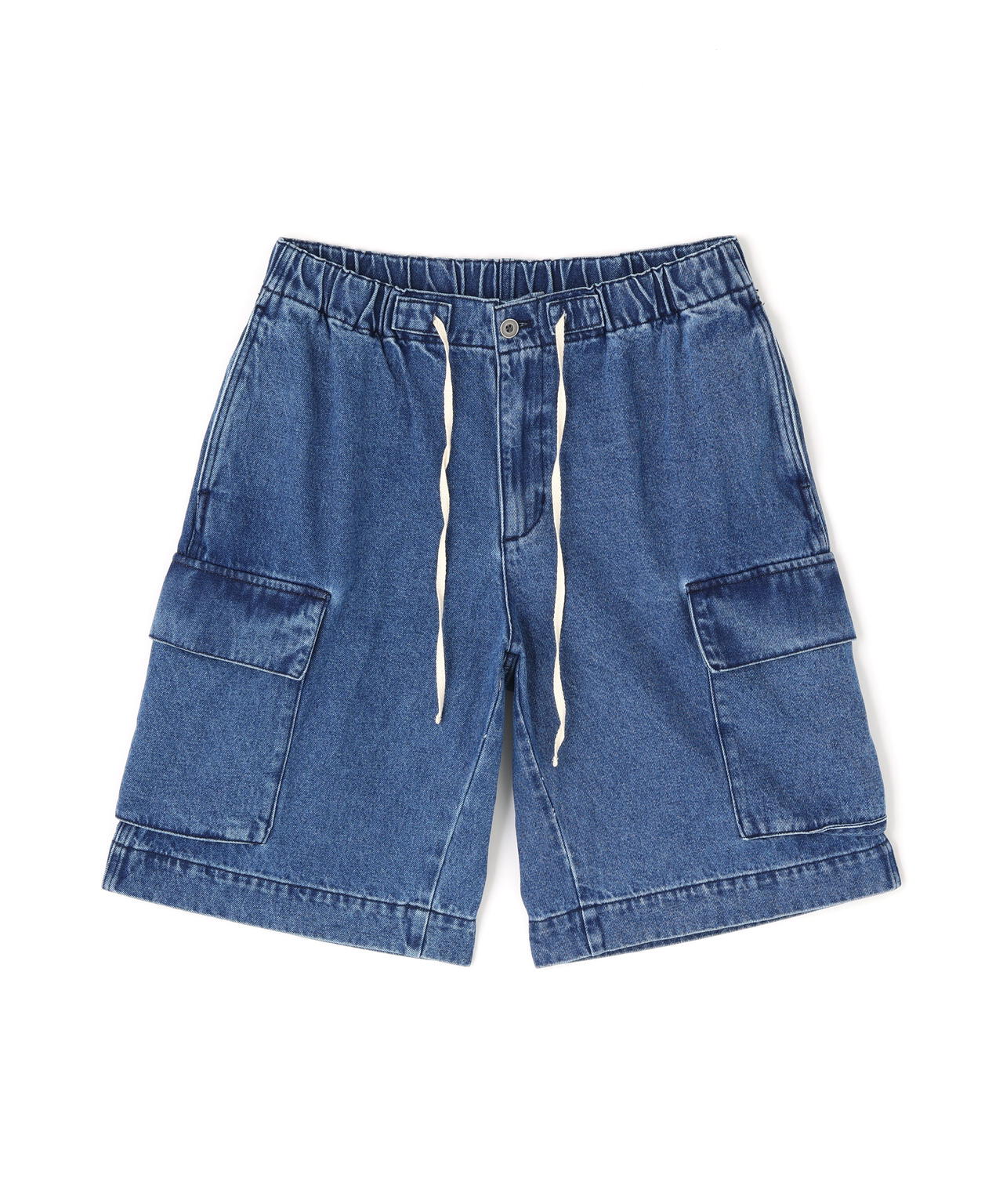 B omnivore/ビーオムニボー　DENIM CARGO SHORTS デニムカーゴショーツ