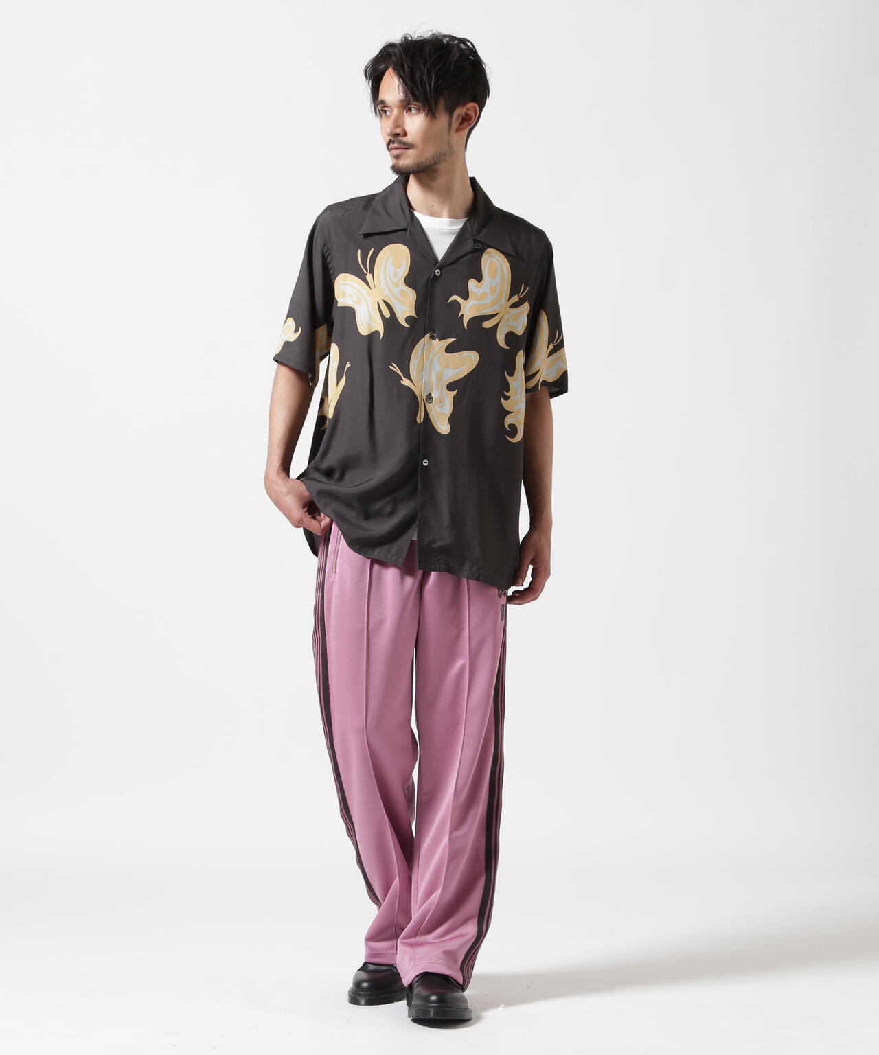 Needles x Kae Tanaka/ニードルズ×カエ タナカ  S/S One-Up Shirt - KT Papillon