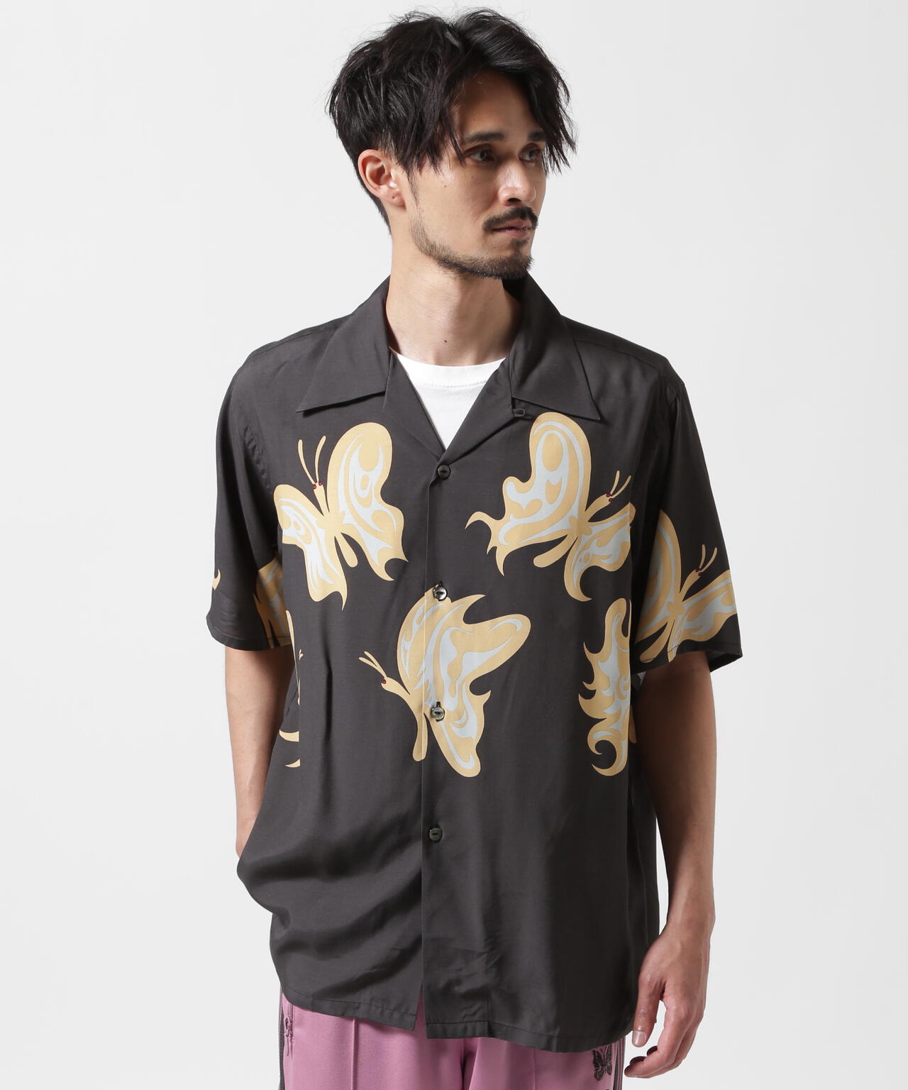 Needles x Kae Tanaka/ニードルズ×カエ タナカ  S/S One-Up Shirt - KT Papillon