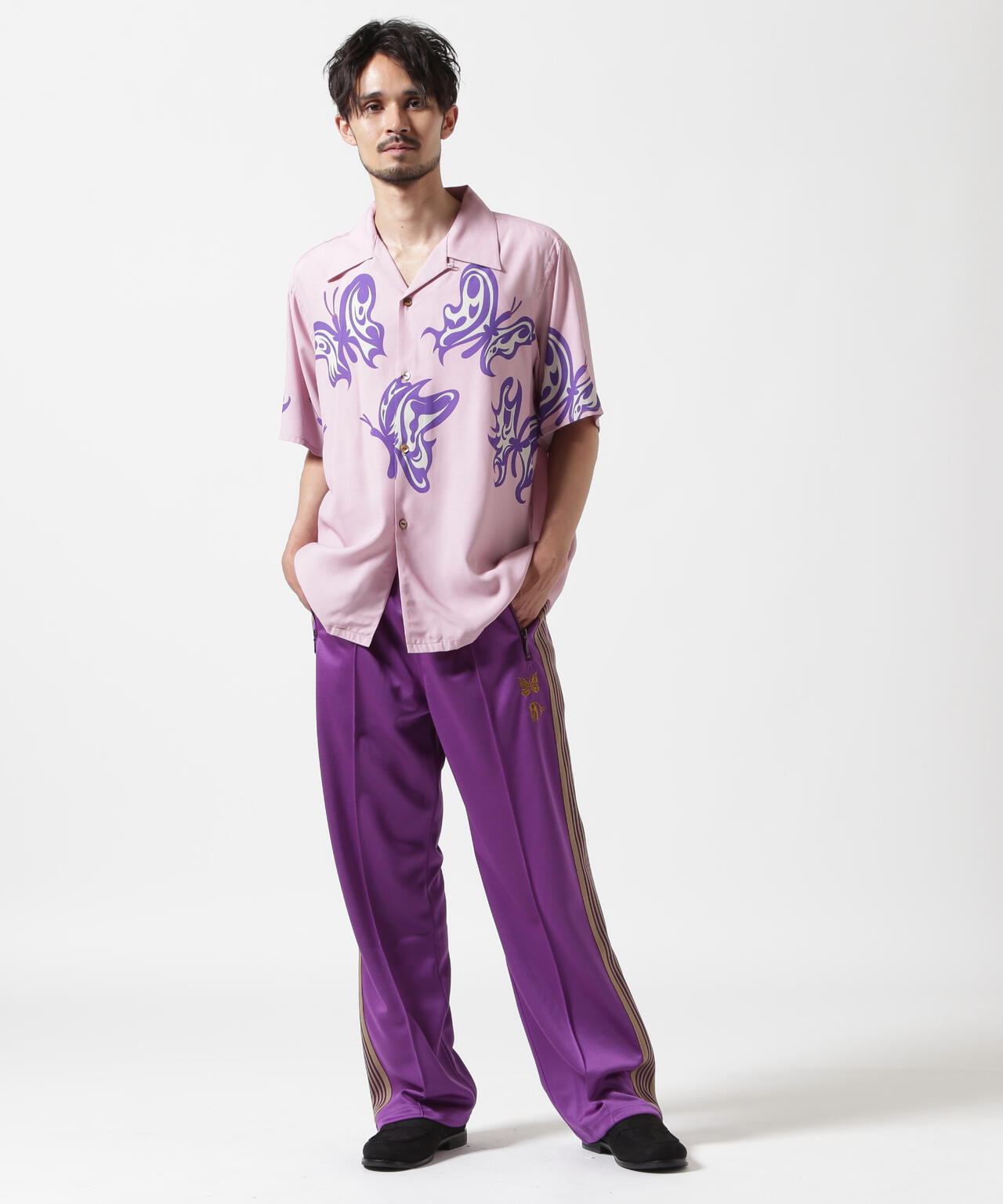 Needles x Kae Tanaka/ニードルズ×カエ タナカ  S/S One-Up Shirt - KT Papillon