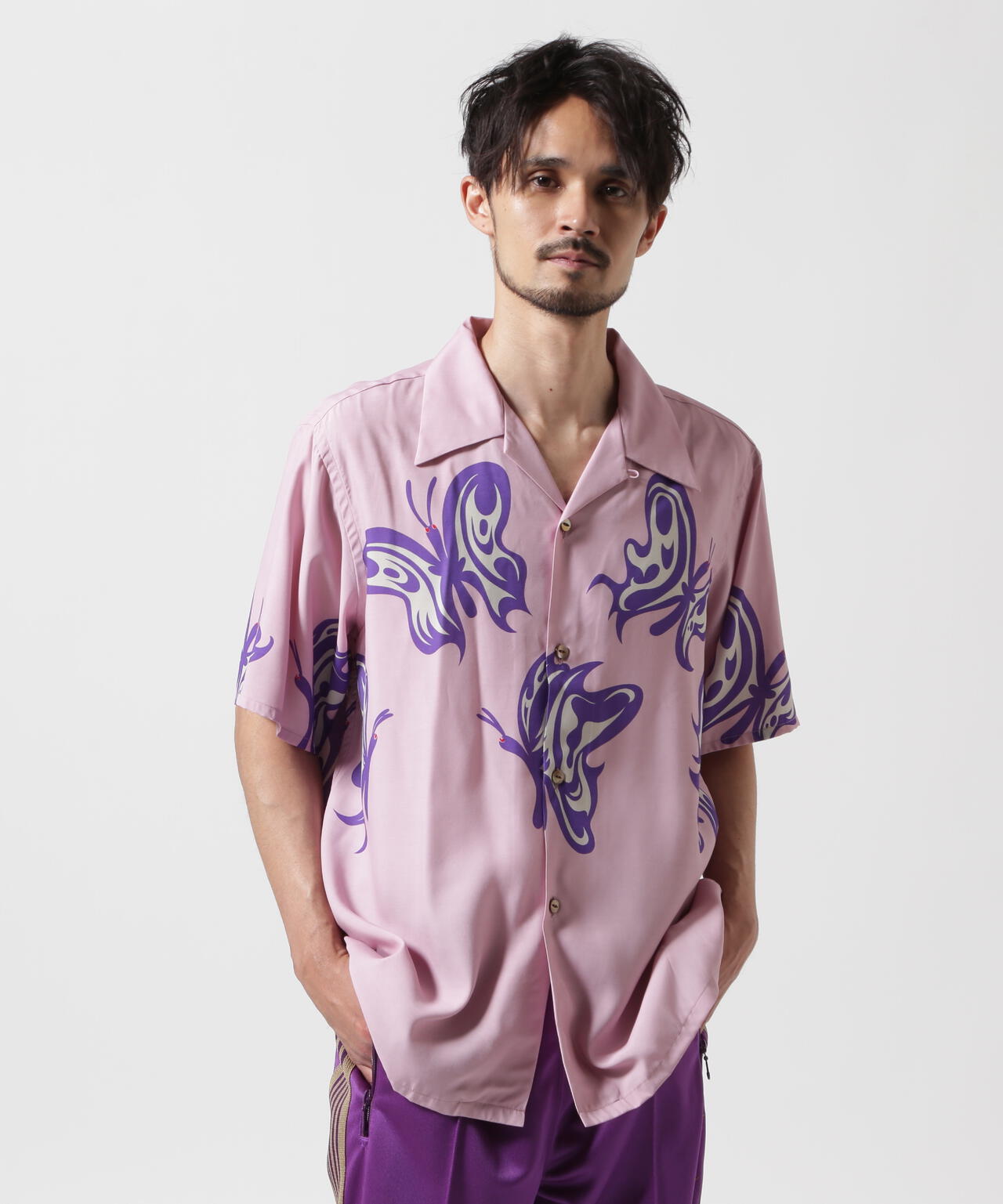 Needles x Kae Tanaka/ニードルズ×カエ タナカ  S/S One-Up Shirt - KT Papillon