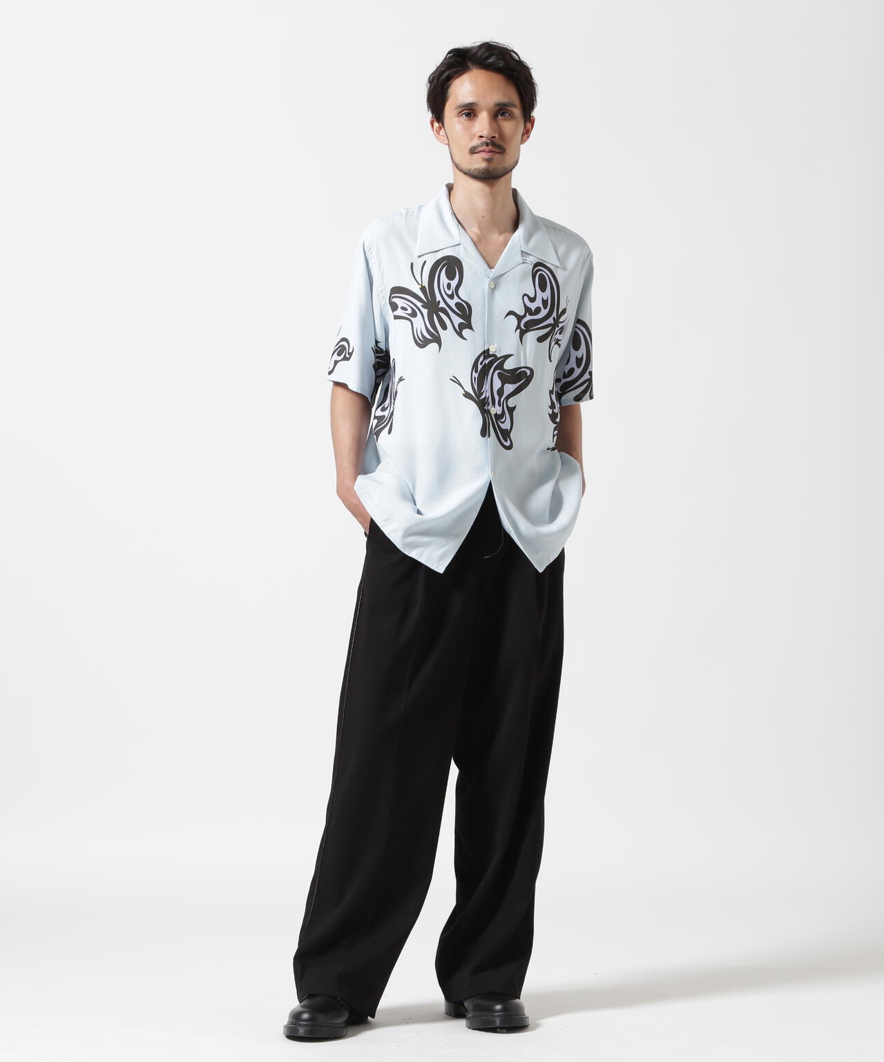 Needles x Kae Tanaka/ニードルズ×カエ タナカ  S/S One-Up Shirt - KT Papillon