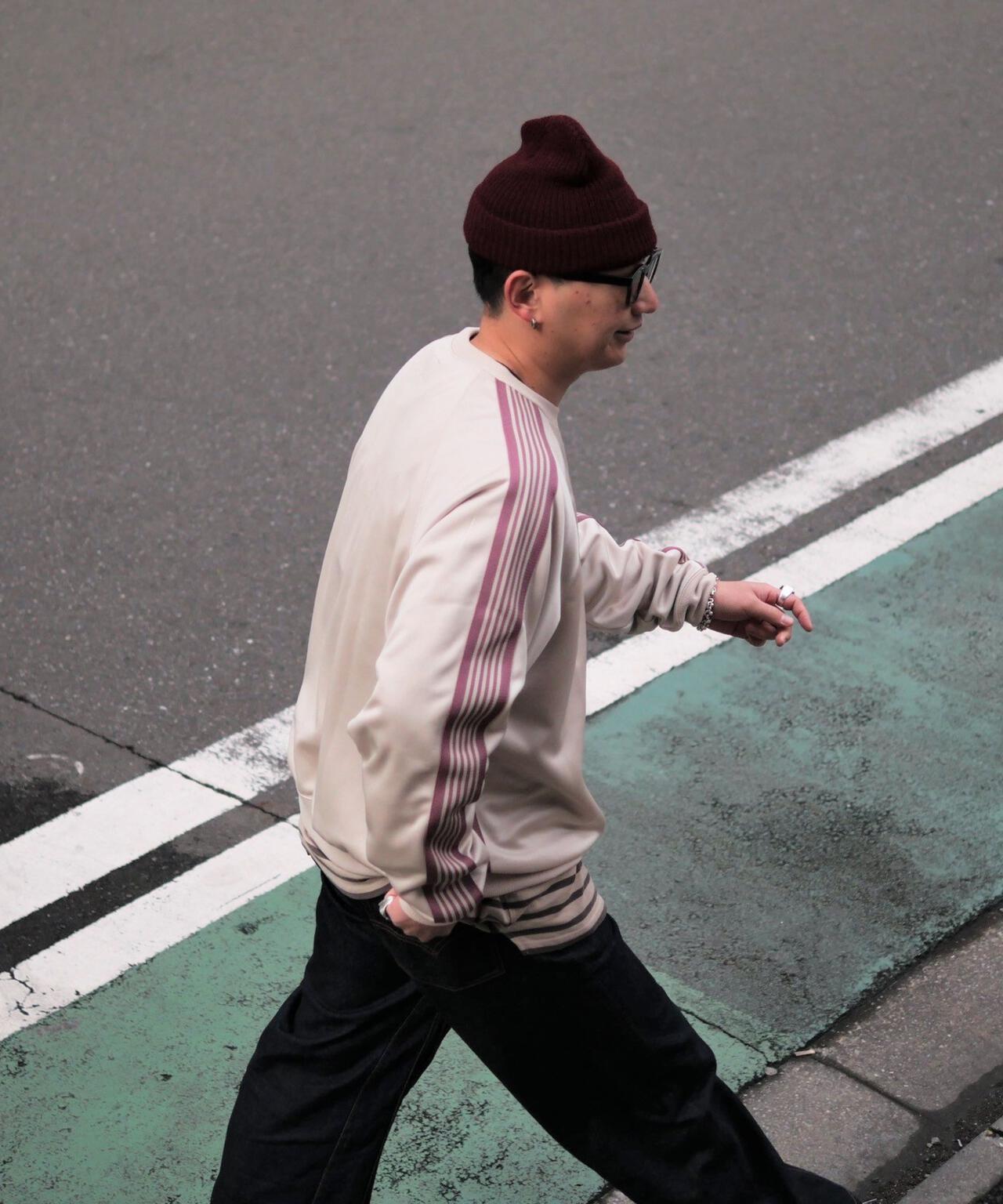 Needles/ニードルズ　Track Crew Neck Sh-Poly Smooth