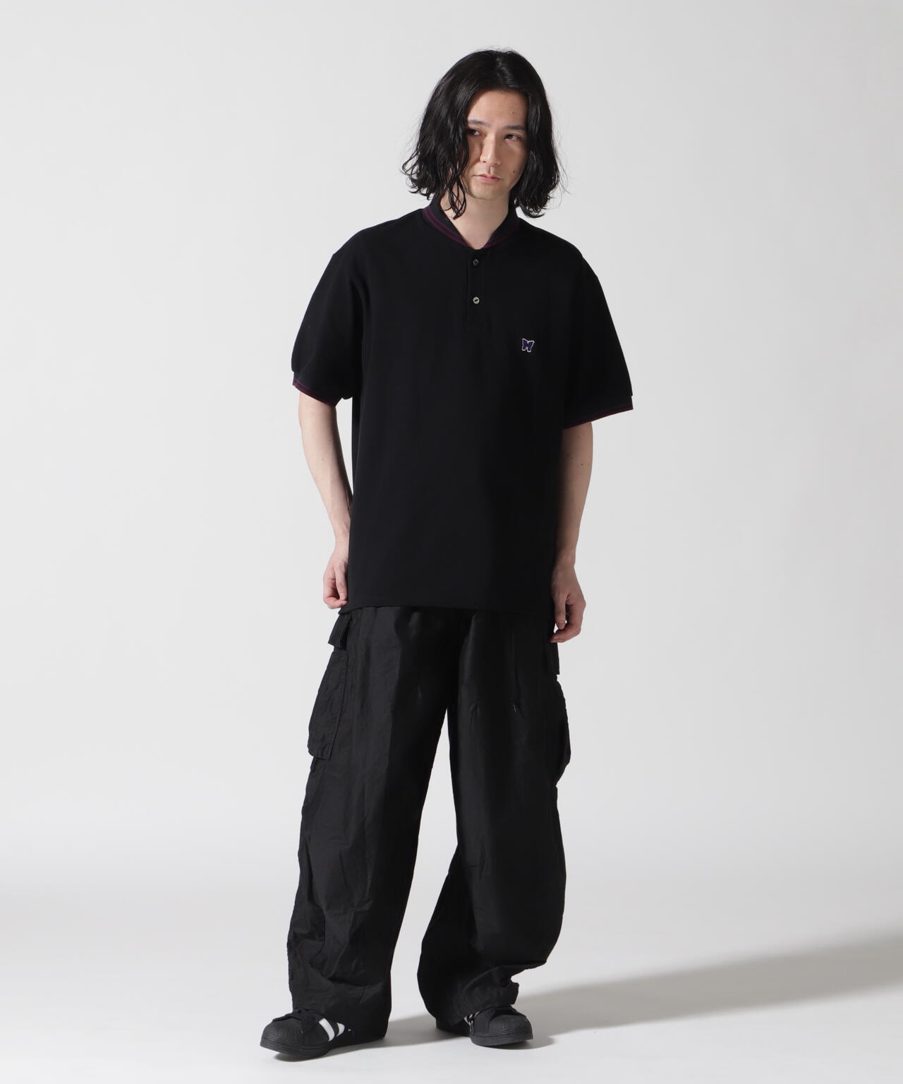 Needles/ニードルズ  Shawl Collar S/S Polo Cotton Pique