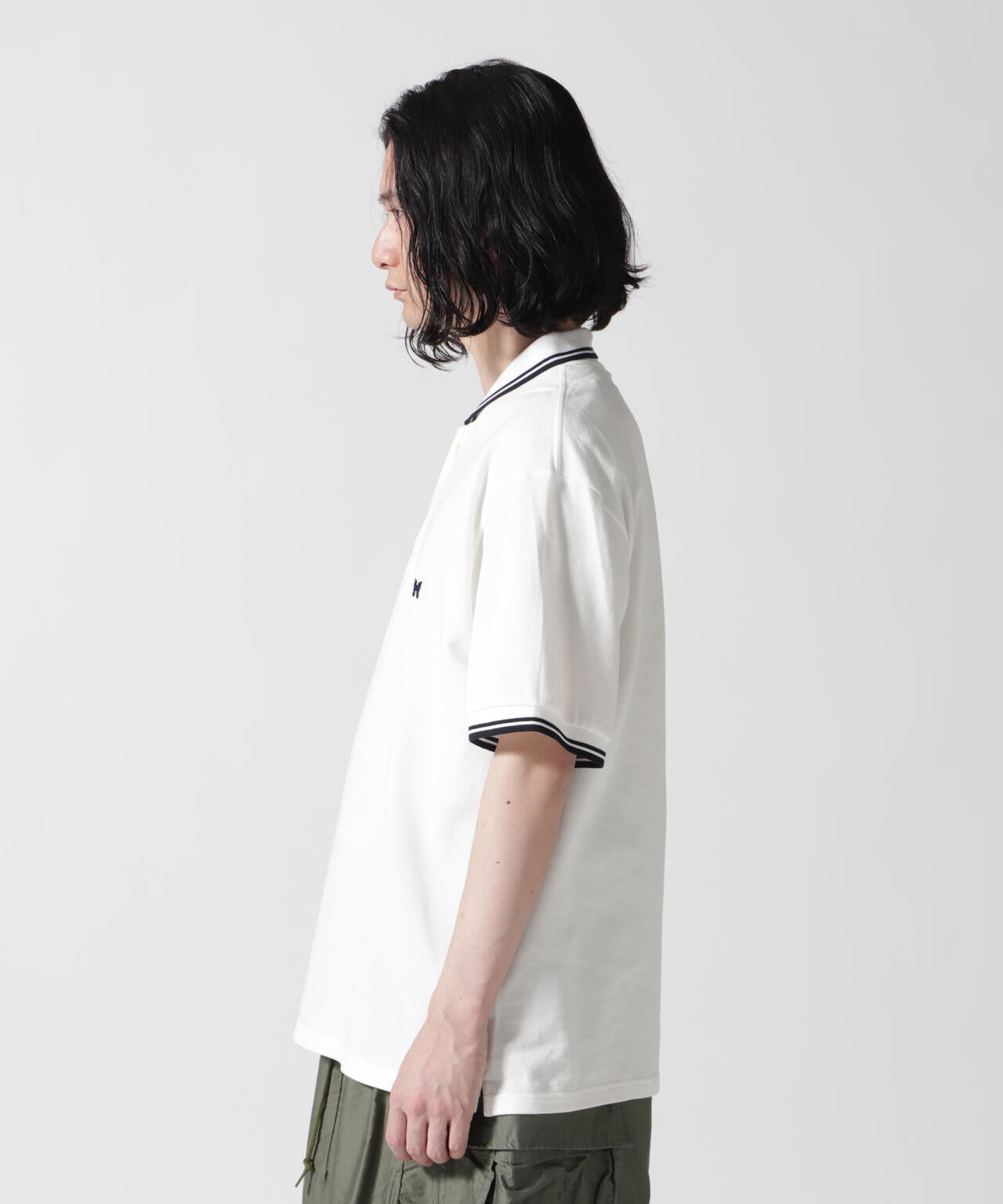 Needles/ニードルズ  Shawl Collar S/S Polo Cotton Pique