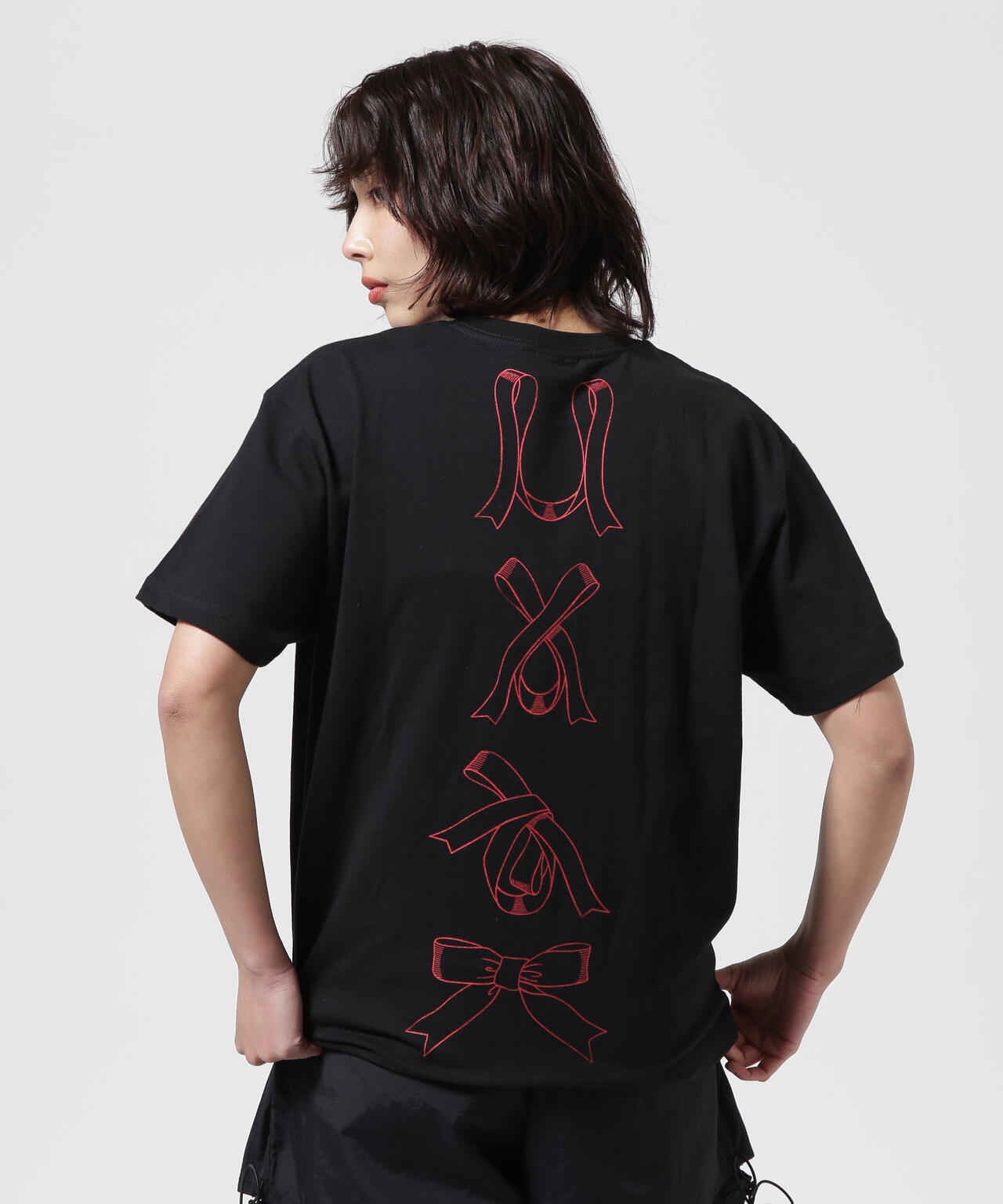 RHODOLIRION  Printed Making a bow with Ribbon Tee