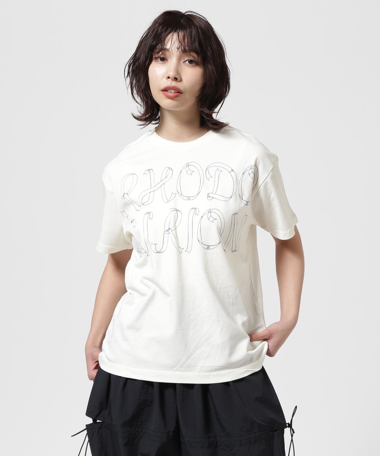 RHODOLIRION  Printed Making a bow with Ribbon Tee