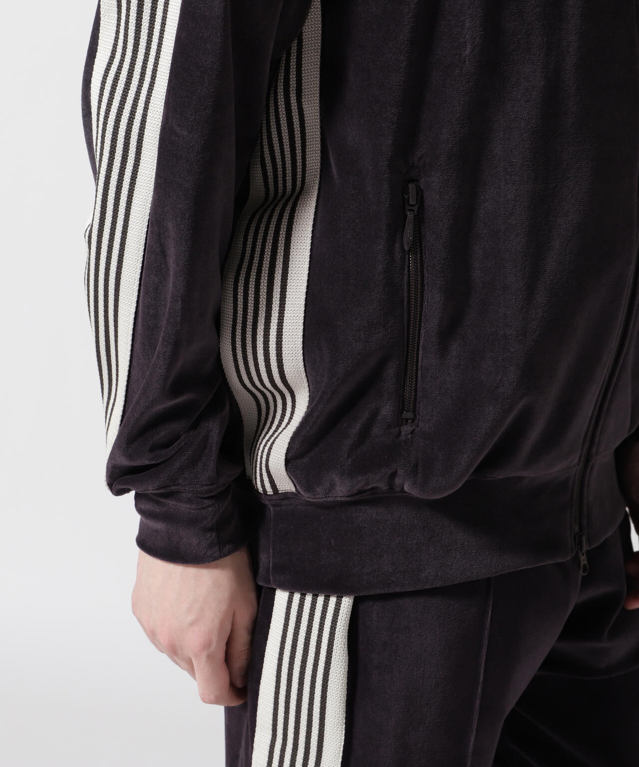 Needles/ニードルズ  Rib Collar Track Jacket - C/PE Velour