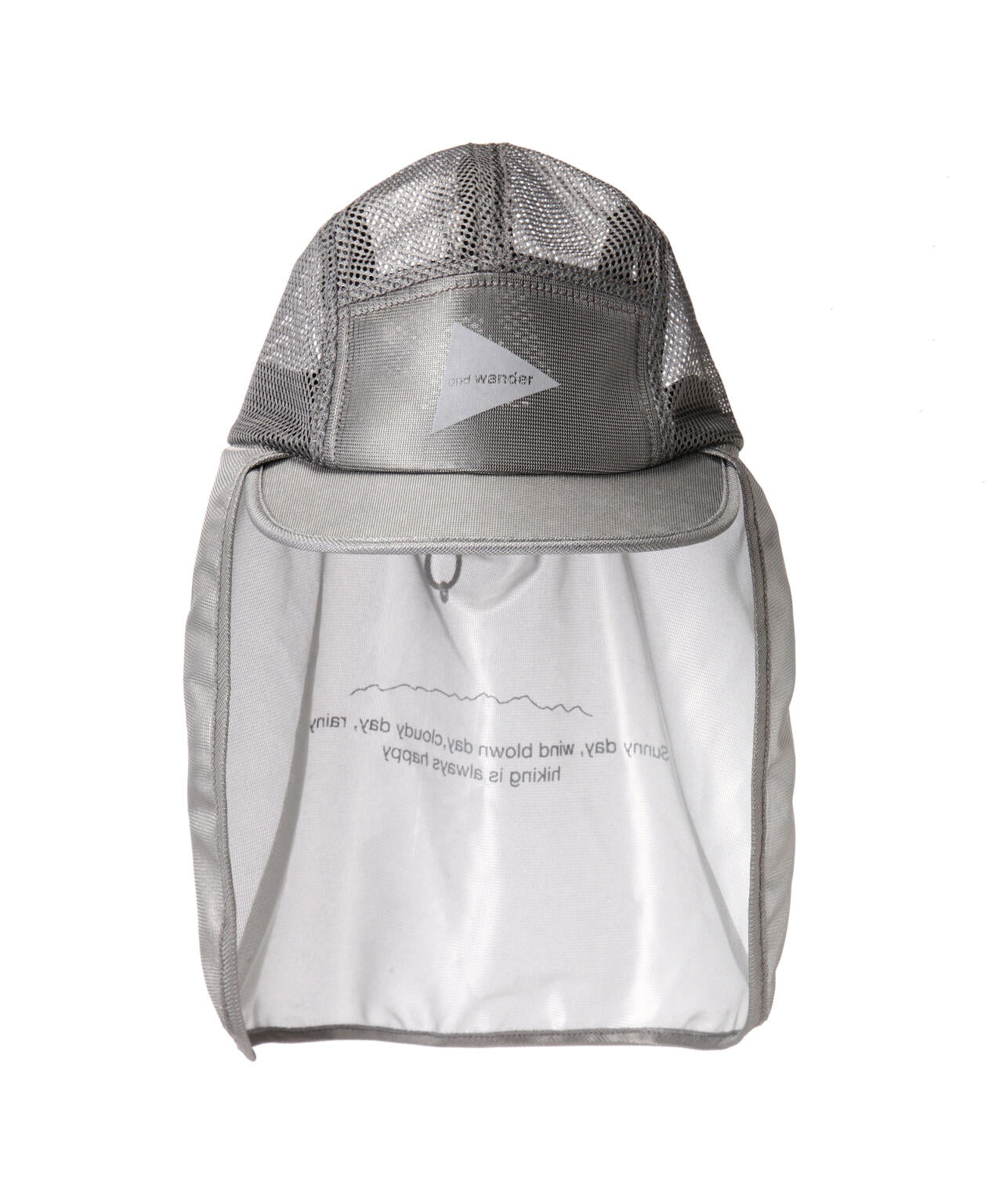 and wander/アンドワンダー　silver mesh cap シルバーメッシュキャップ