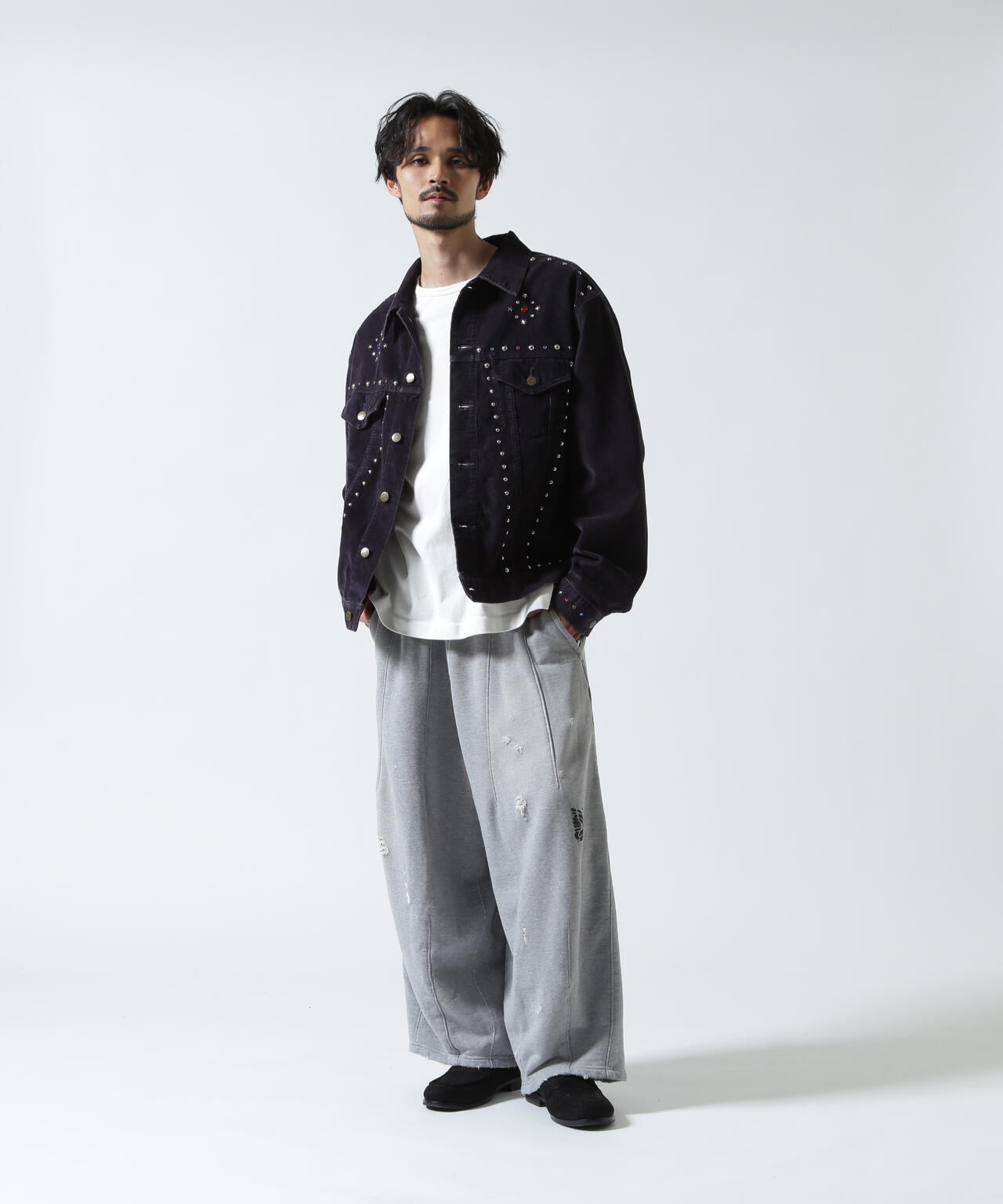 Needles/ニードルズ  Deconstructed H.D. Sweat Pant - Cotton French Terry