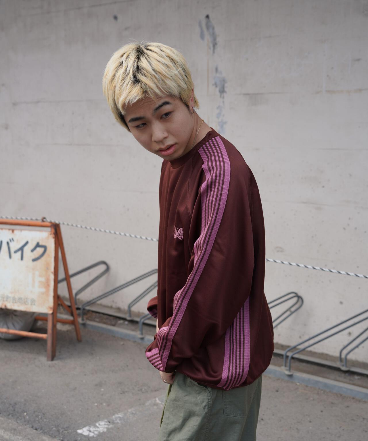 Needles/ニードルズ  Track Crew Neck Shirt - Poly Smooth