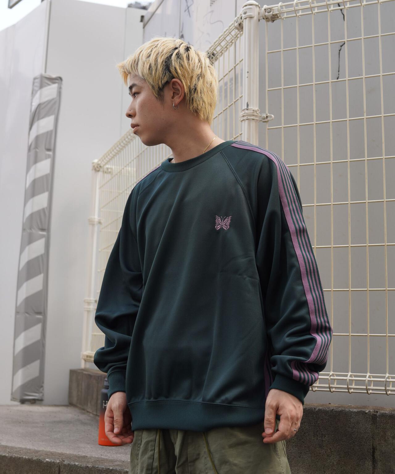 Needles/ニードルズ  Track Crew Neck Shirt - Poly Smooth