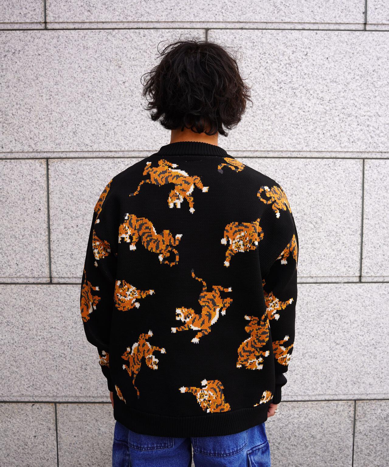 B omnivore/ビーオムニボー　TIGER KNIT TOP