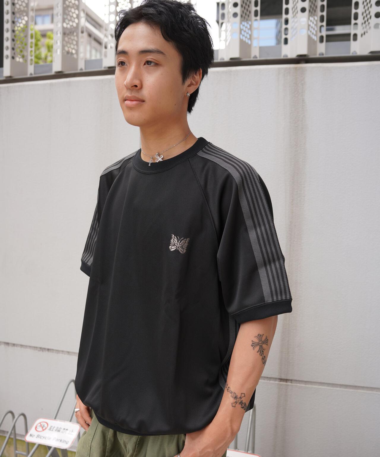 Needles/ニードルズ  別注Track S/S Crew Neck Shirt-Poly Smooth