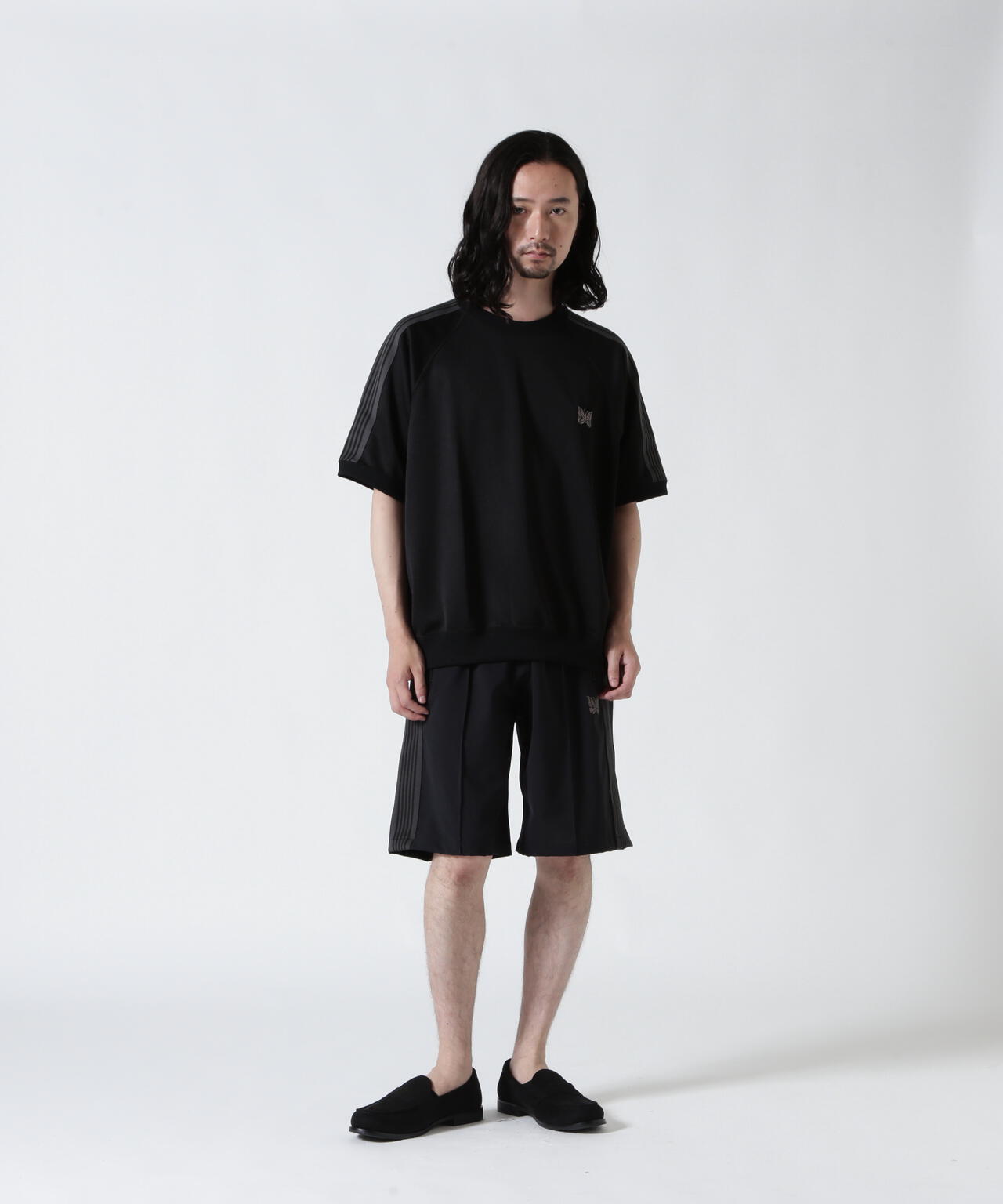 Needles/ニードルズ  別注Track S/S Crew Neck Shirt-Poly Smooth