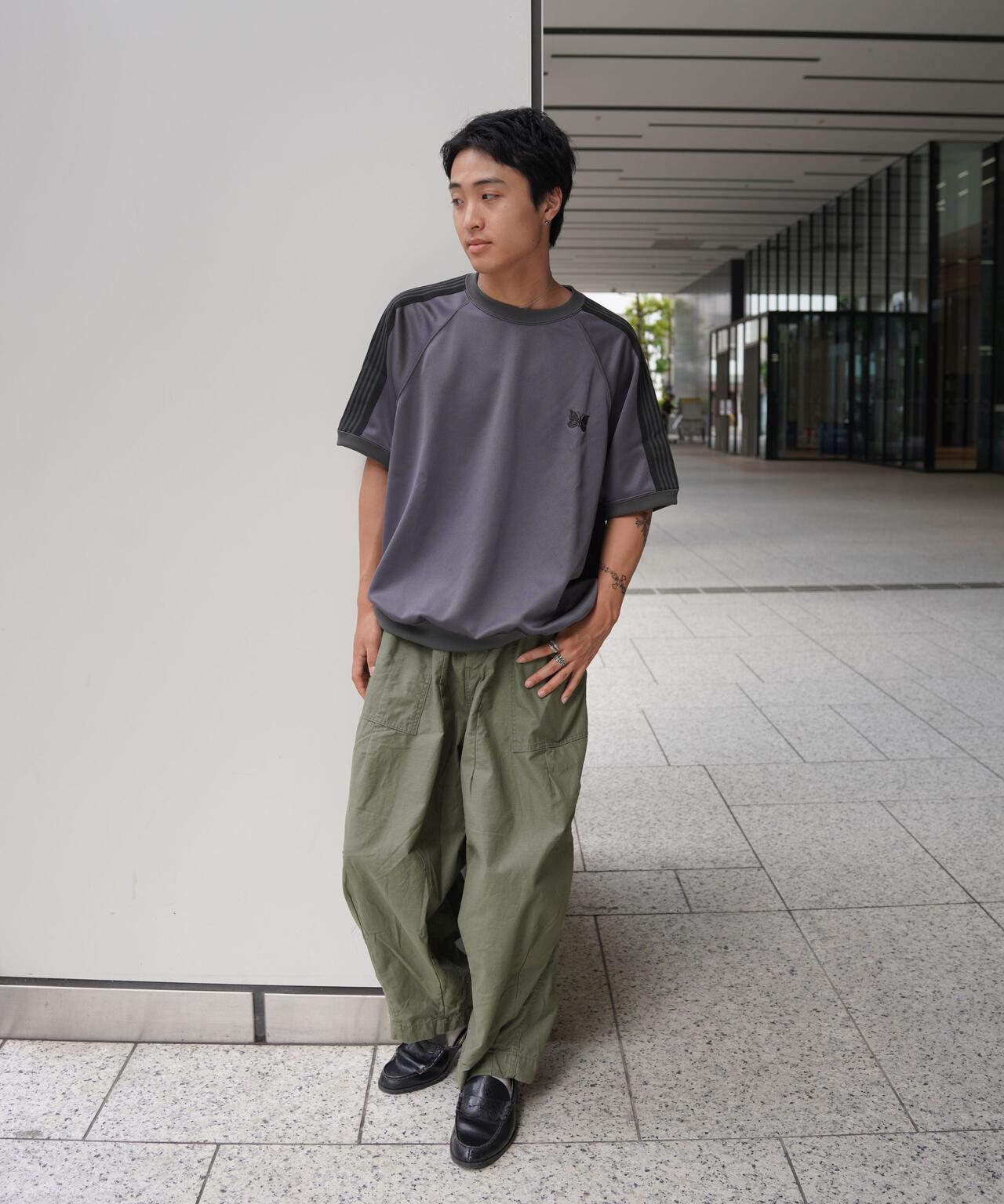 Needles/ニードルズ  別注Track S/S Crew Neck Shirt-Poly Smooth
