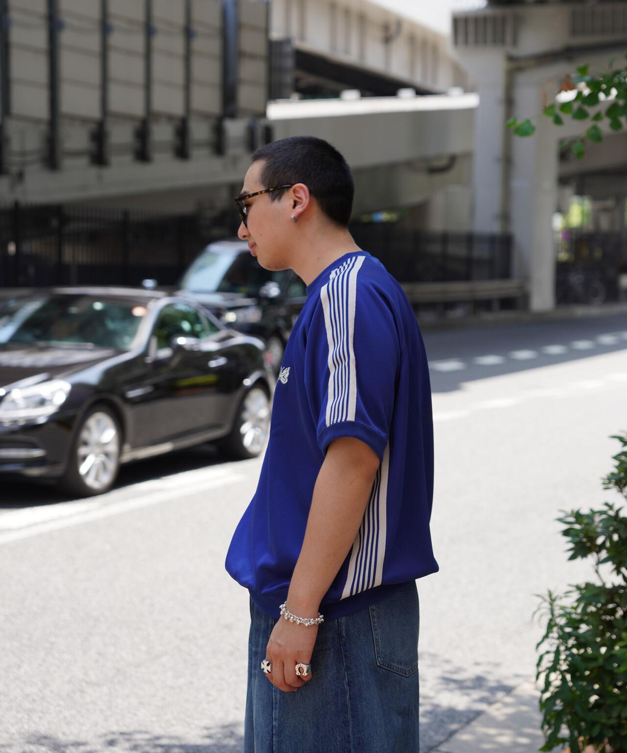 Needles/ニードルズ  別注Track S/S Crew Neck Shirt-Poly Smooth