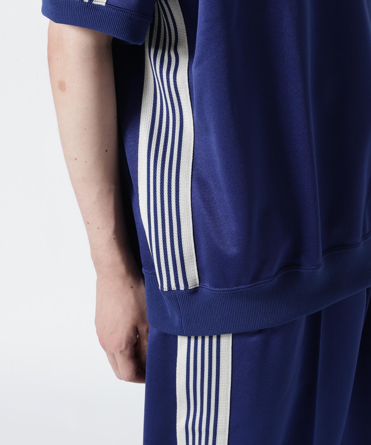 Needles/ニードルズ  別注Track S/S Crew Neck Shirt-Poly Smooth