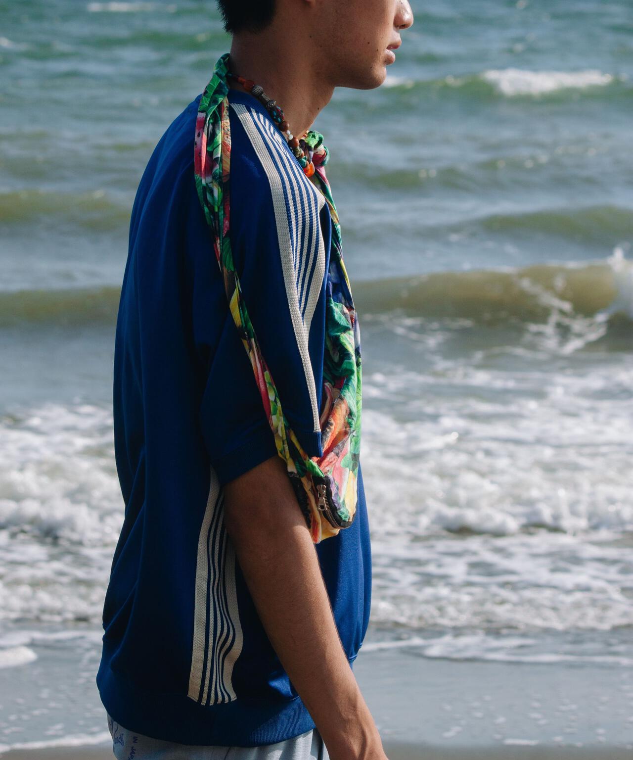 Needles/ニードルズ  別注Track S/S Crew Neck Shirt-Poly Smooth