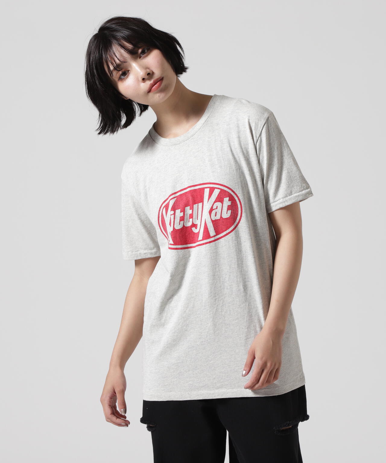 MIXTA/ミクスタ CREW NECK KITTY KAT　Ｔシャツ