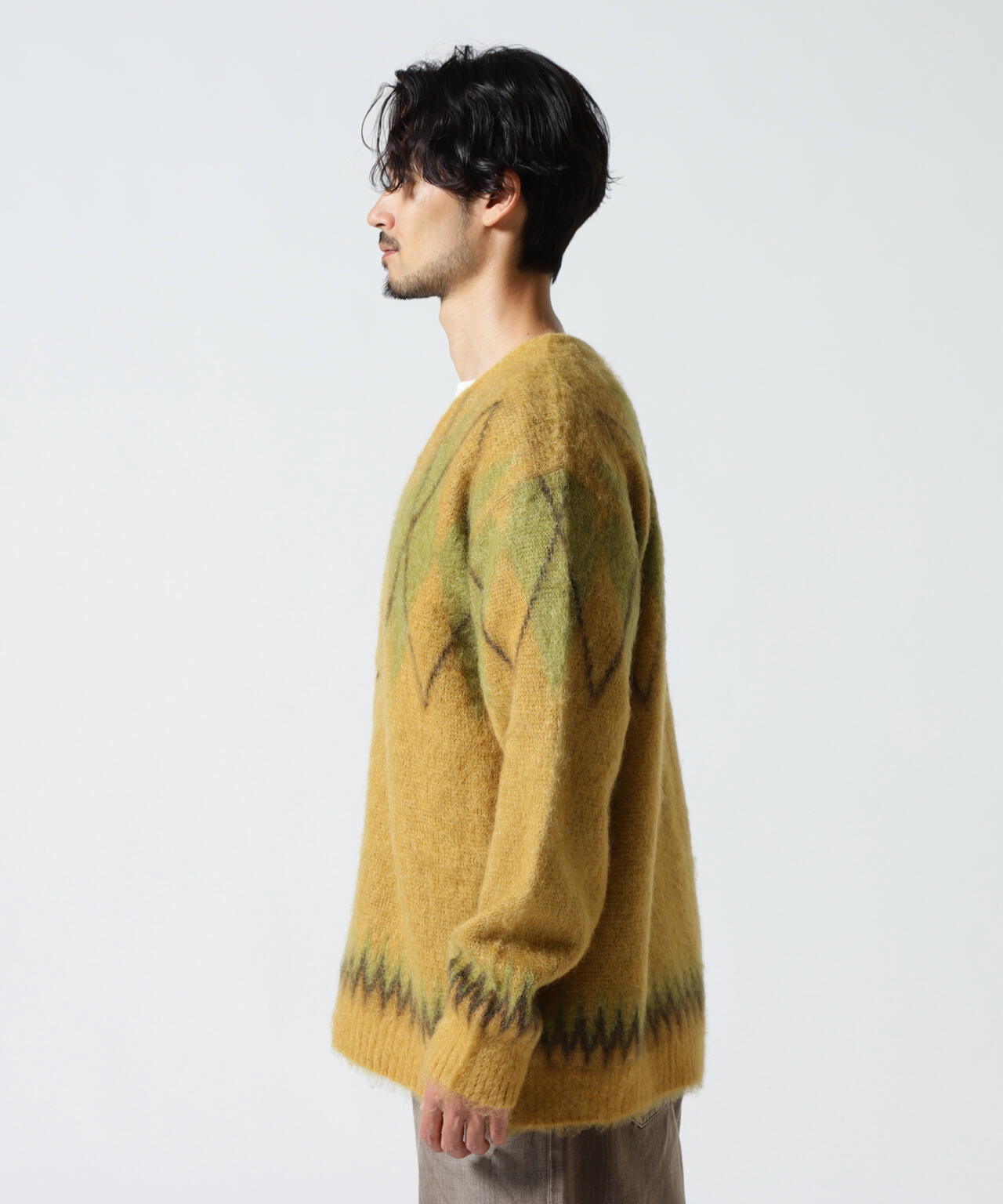 Needles/ニードルズ  Mohair Cardigan - Argyle モヘアカーディガン