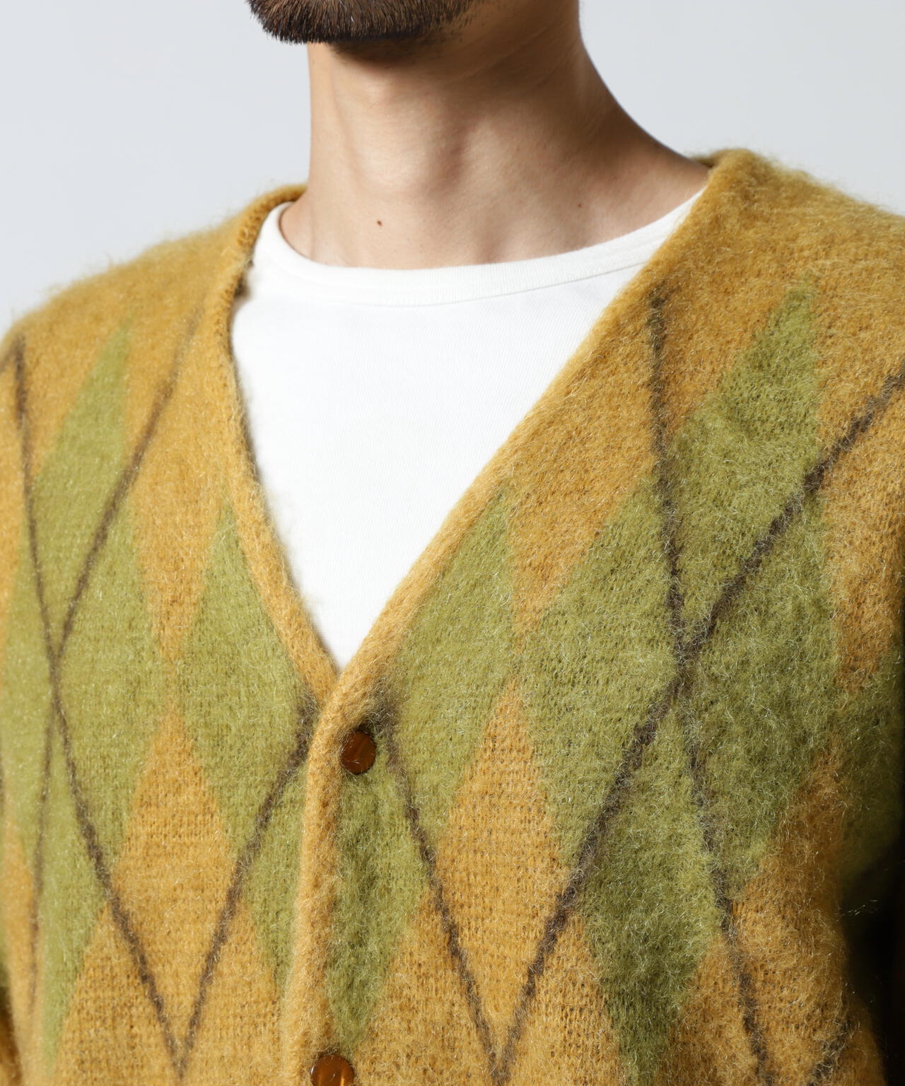 Needles/ニードルズ  Mohair Cardigan - Argyle モヘアカーディガン