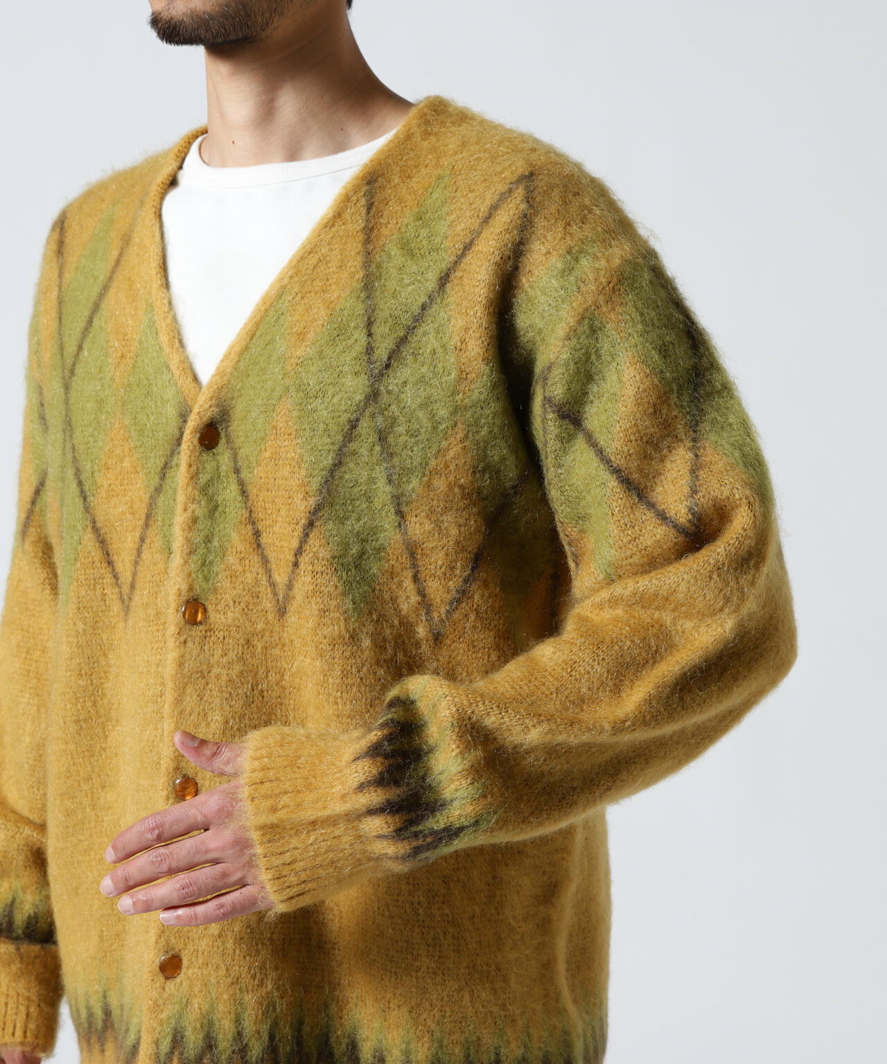 Needles/ニードルズ  Mohair Cardigan - Argyle モヘアカーディガン